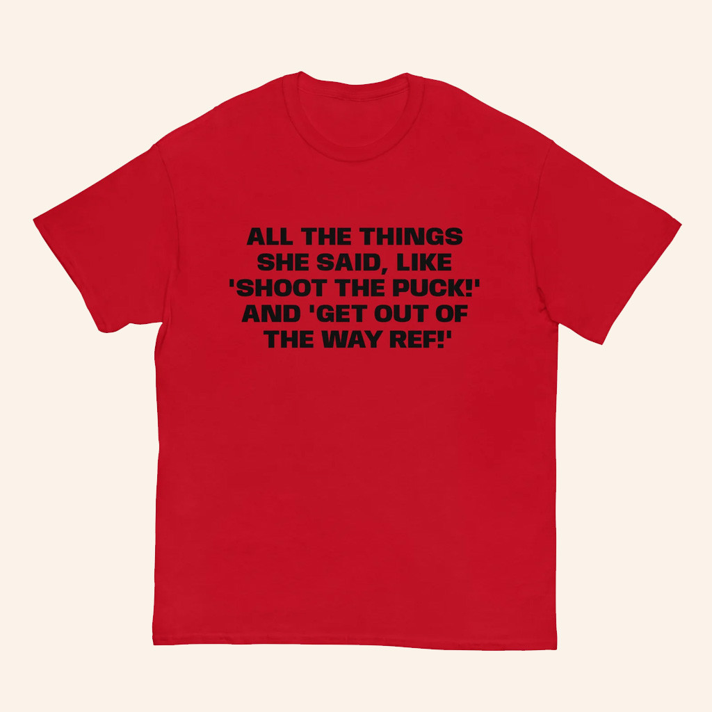 Double Hockey Stix Merch All The Things She Said Like Shirt Heated Rivalry Merch Fan Gifts