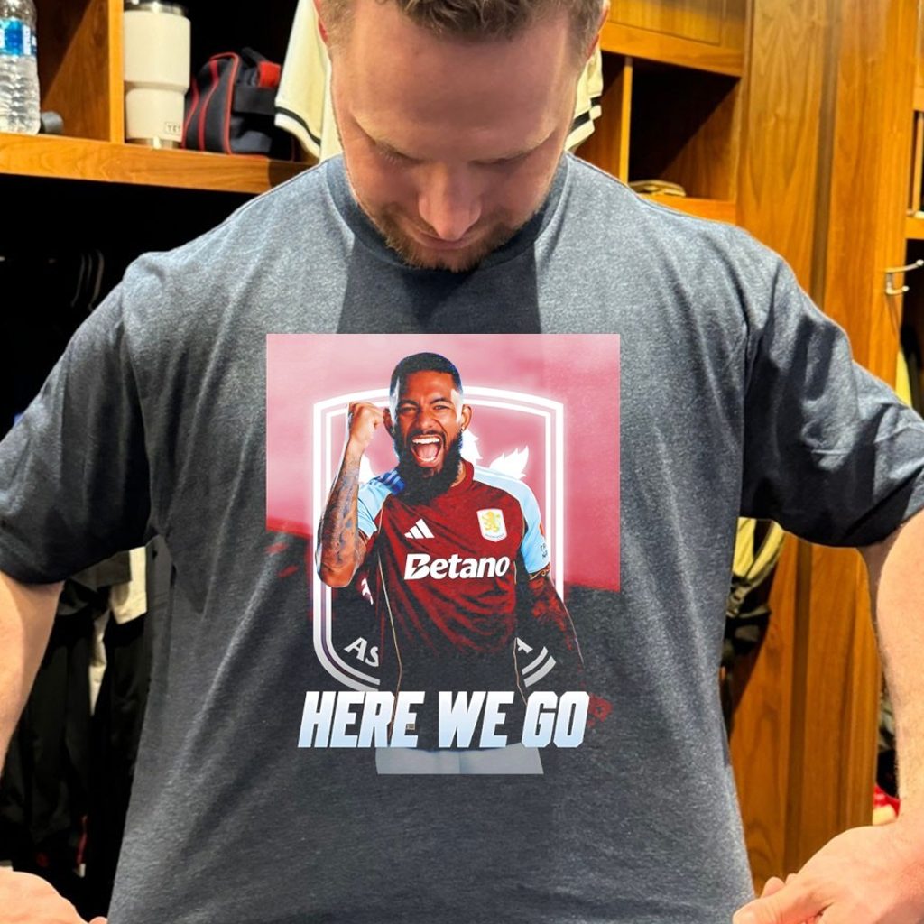 Douglas Luiz To Aston Villa Here We Go T-Shirt Douglas Luiz Merch Best Gift For A Soccer Fan Douglas Luiz To Aston Villa Here We Go T-Shirt Douglas Luiz Merch Best Gift For A Soccer Fan