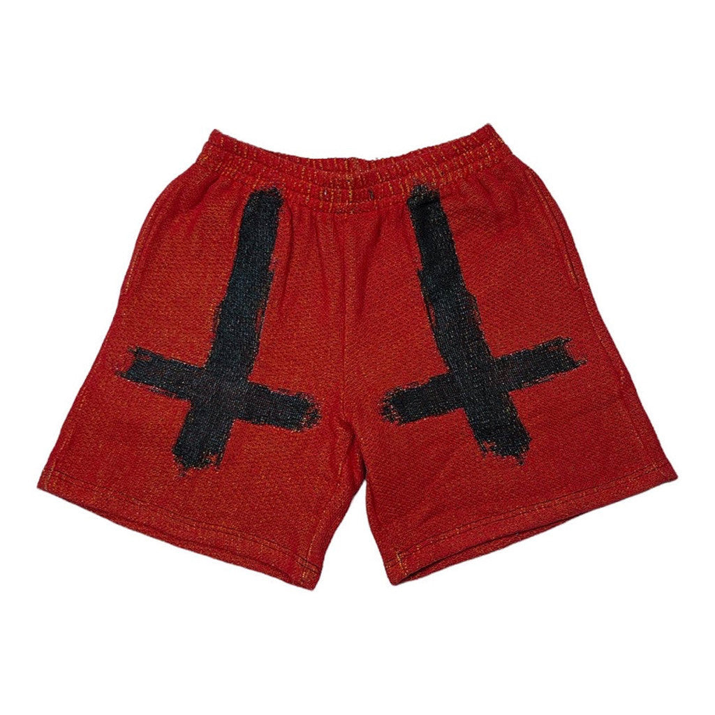 Dowen Clothing Merch Red Pixel Lung Short Dowen Shorts Gifts For Him