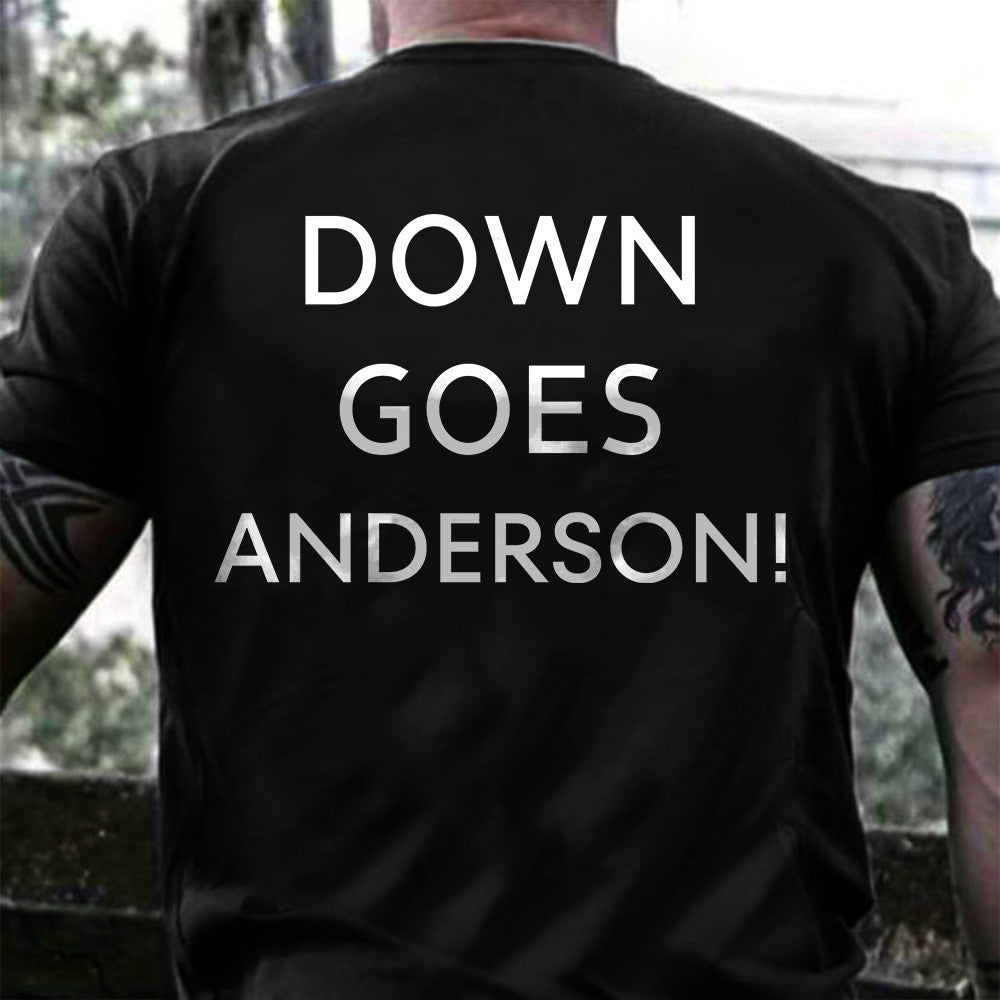 Down Goes Anderson Shirt Base Ball Fight Gift For Cleveland Baseball Fans Merch Down Goes Anderson Shirt Base Ball Fight Gift For Cleveland Baseball Fans Merch