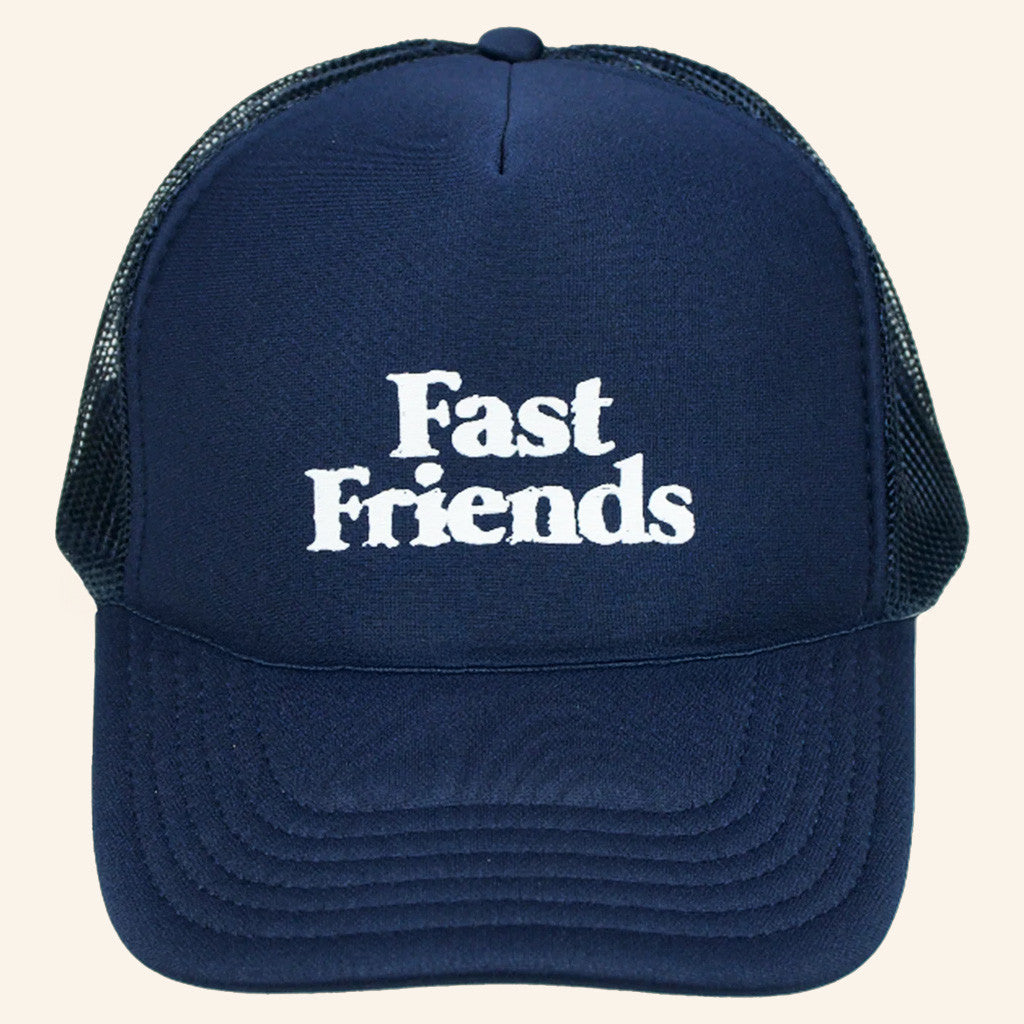 Down Right Merch Fast Friends FF Logo Navy Hat Best Gifts For Him Down Right Merch Fast Friends FF Logo Navy Hat Best Gifts For Him