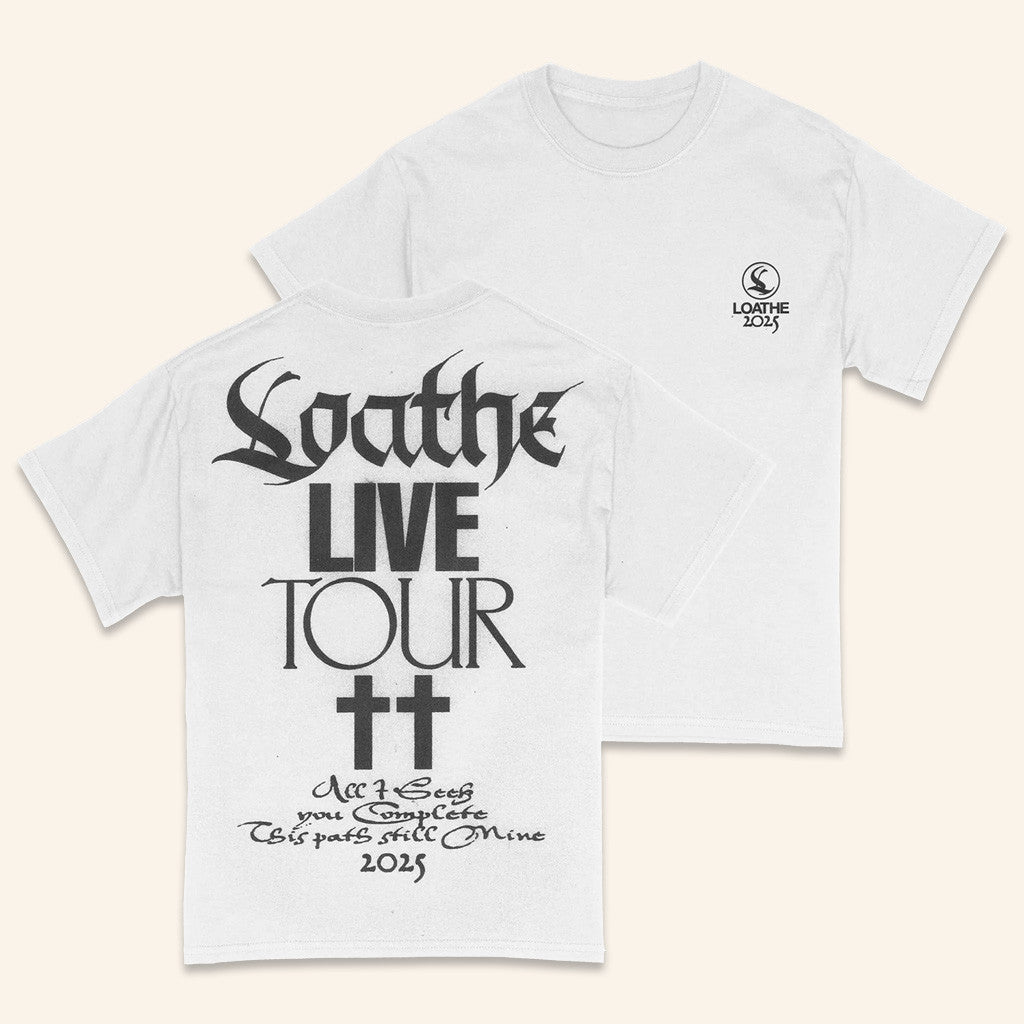 Down Right Merch Loathe White Sb Tour T-Shirt Gifts For My Boyfriend Down Right Merch Loathe White Sb Tour T-Shirt Gifts For My Boyfriend