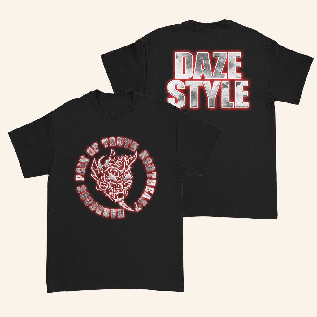 Down Right Merch Pain Of Truth Chrome Devil T-Shirt Present For Husband Down Right Merch Pain Of Truth Chrome Devil T-Shirt Present For Husband