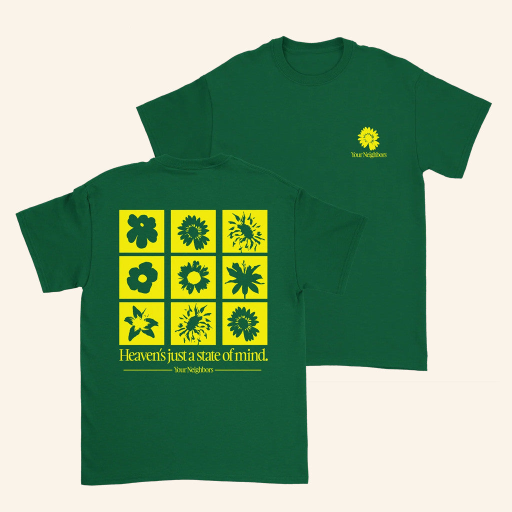 Down Right Merch Your Neighbors Flower Grid T-Shirt Gifts For Girlfriend