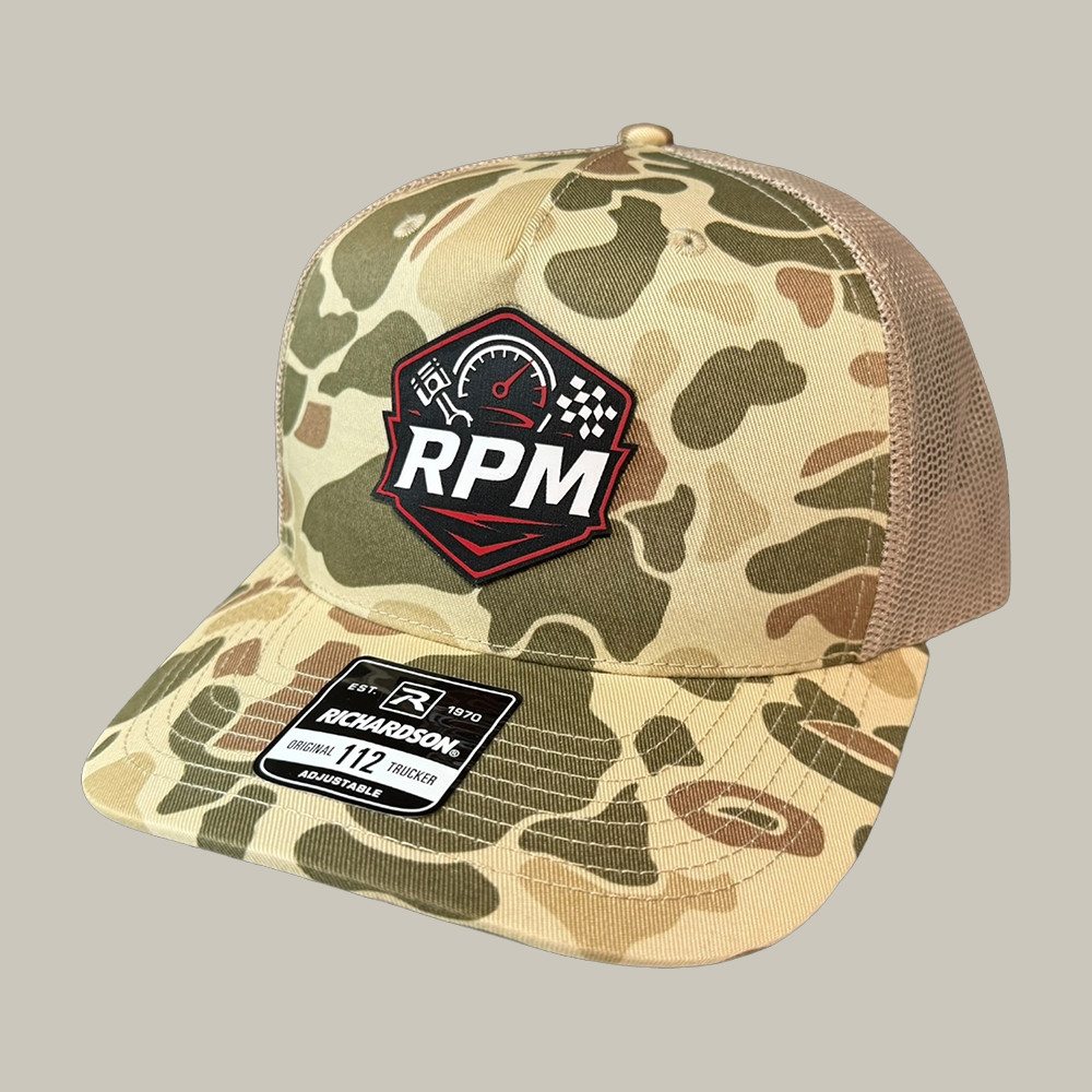 Dr. Parker's RPM Duck Camo Richardson Snapback Trucker Hat Cleetus McFarland Merch