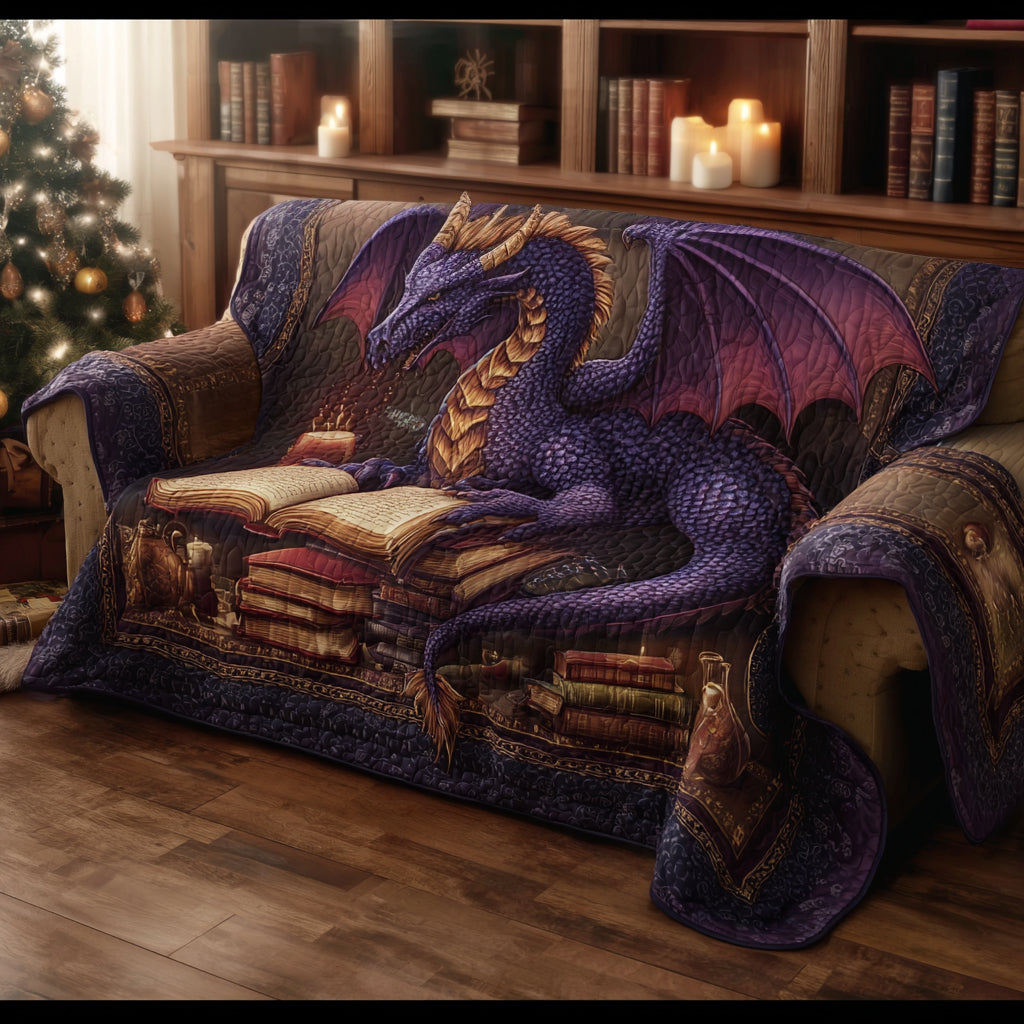 Draconic Valor Quilted Sofa Cover Couch And Loveseat Covers Unique Gifts For Dad