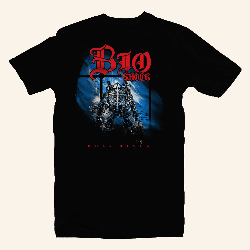 Draculabyte Merch Holy Diver The Album T-Shirt BioShock Shirt Gifts For Him