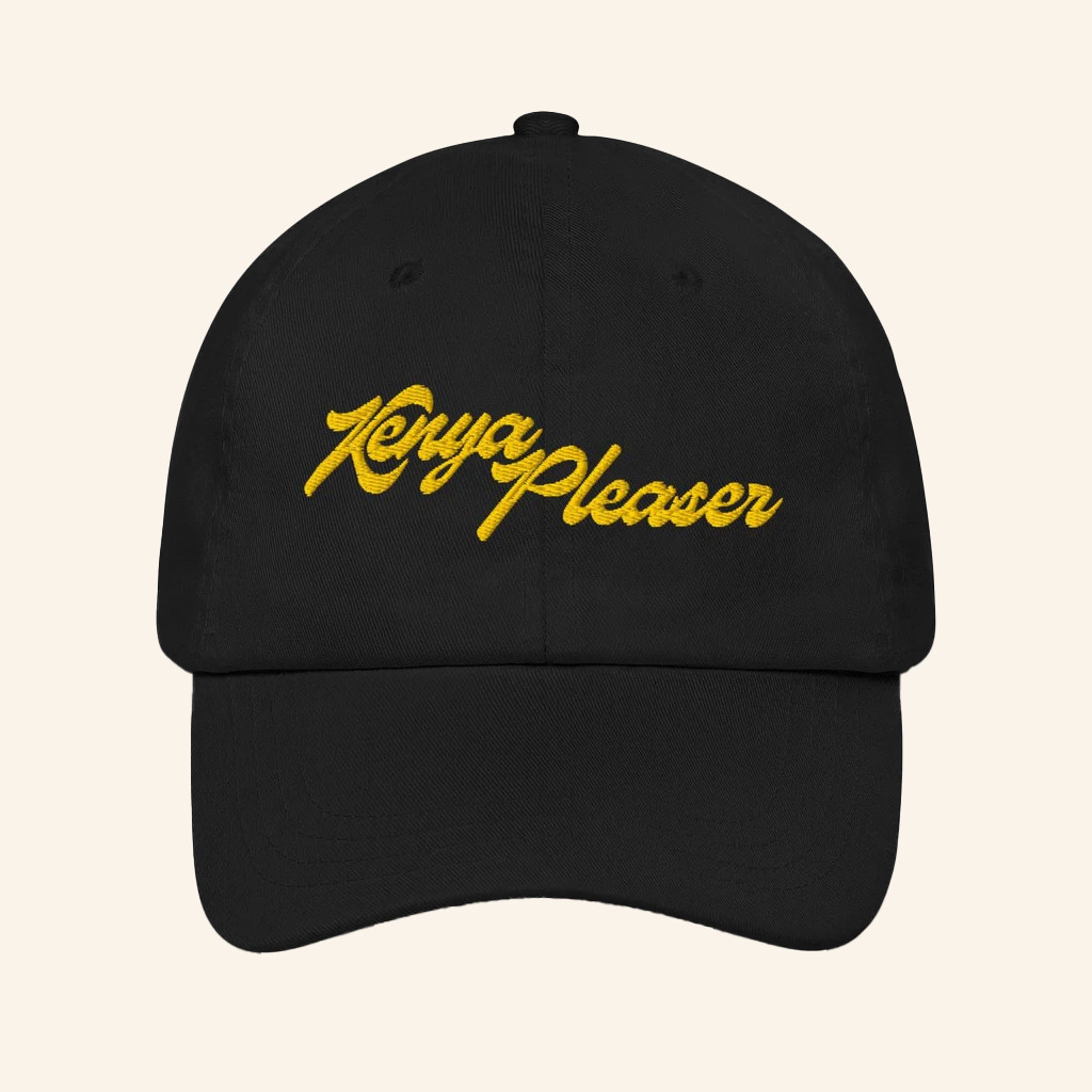 Drag Queen Merch Kenya Pleaser Logo Embroidered Hat Birthday Present For Dad