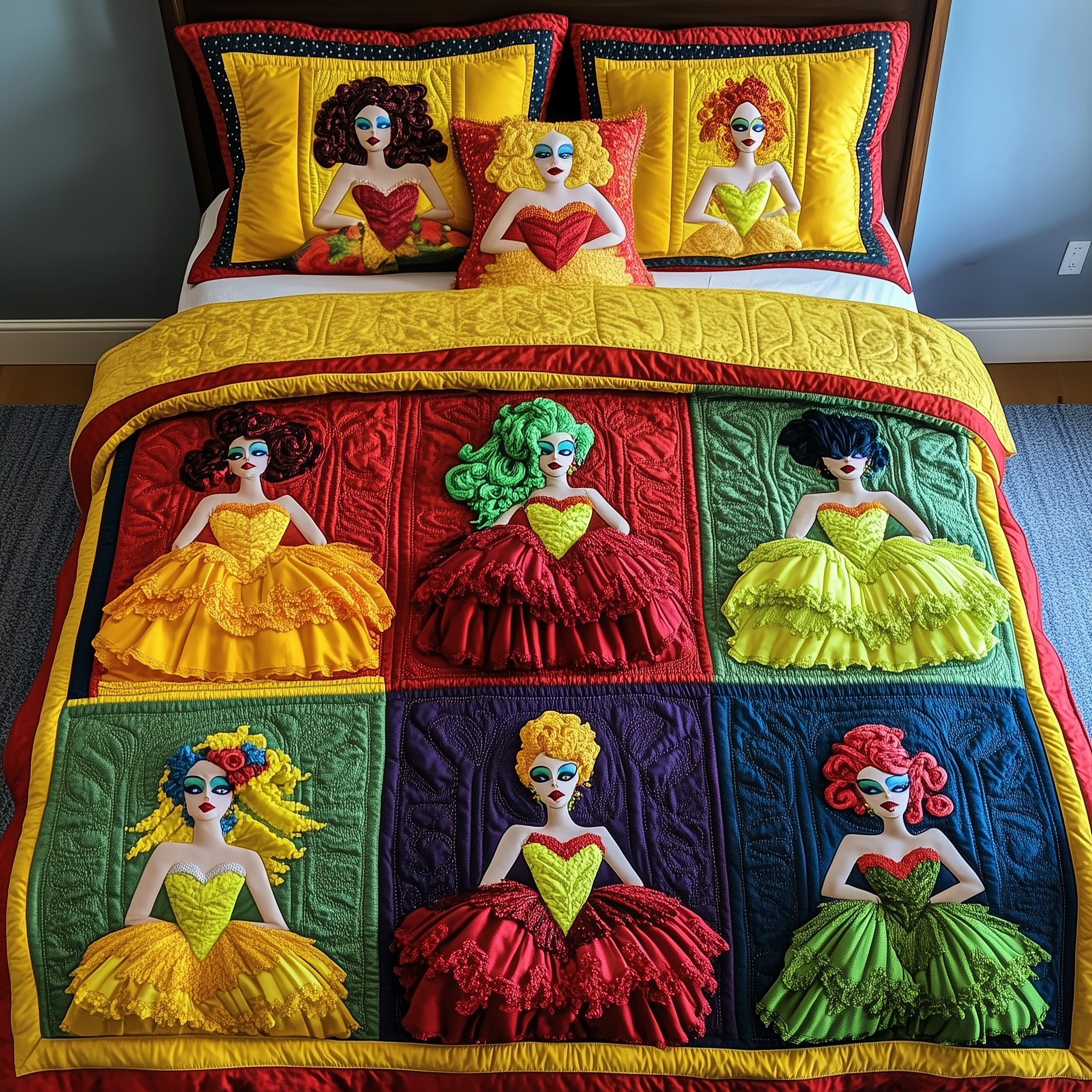 Drag Queen Quilted Bedding Set Duvet Cover Bedspread Meaningful Graduation Gifts For Her