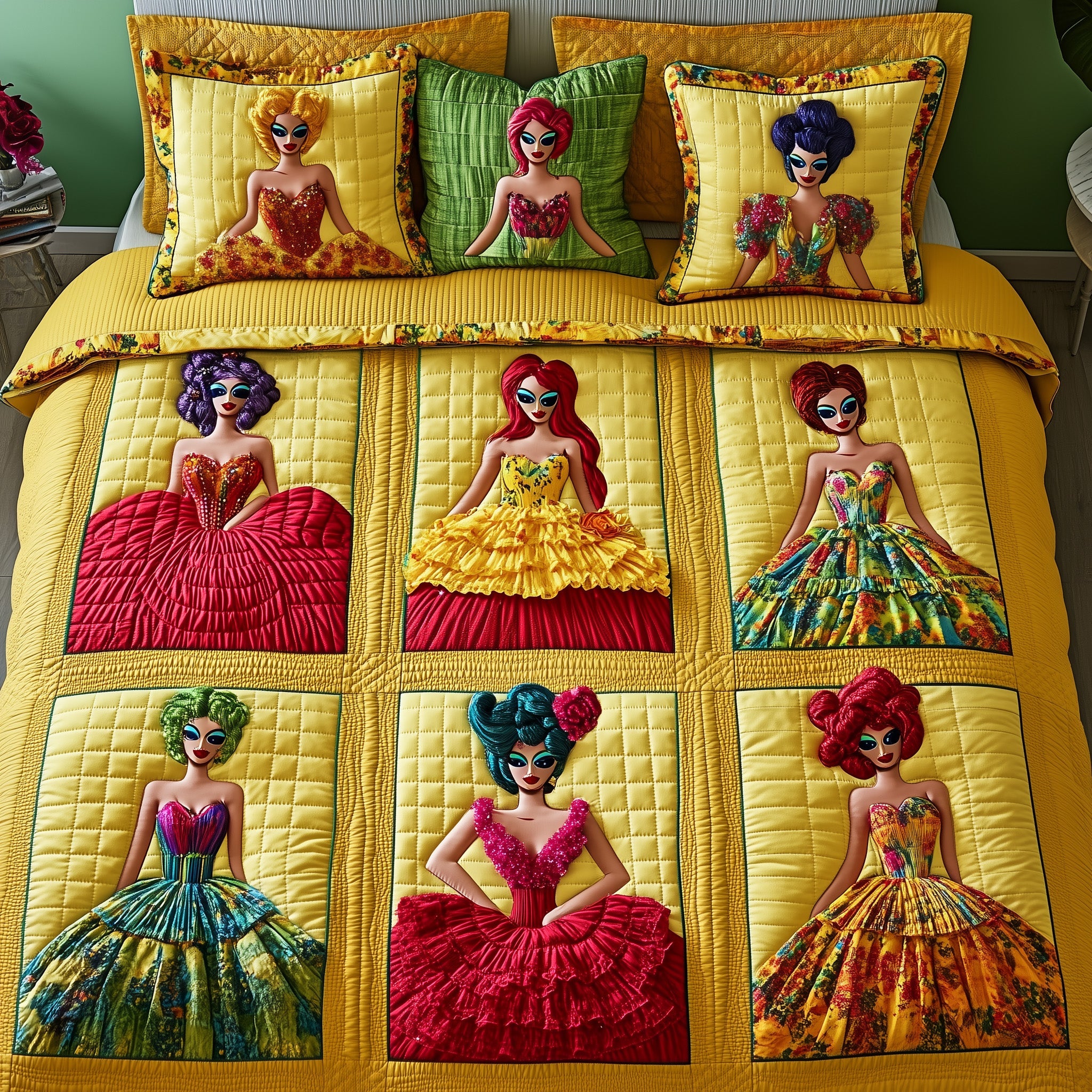 Drag Queen Quilted Bedding Set Duvet Cover Bedspread Meaningful Retirement Gifts