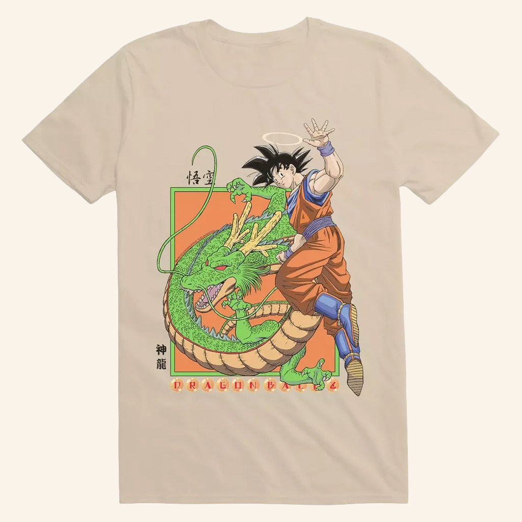 Dragon Ball Z Merch Goku And Shenron T-Shirt Good Gifts For Anime Lovers