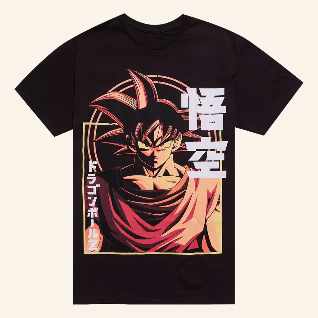 Dragon Ball Z Merch Goku Jumbo Tonal T-Shirt Great Gifts For Anime Lovers