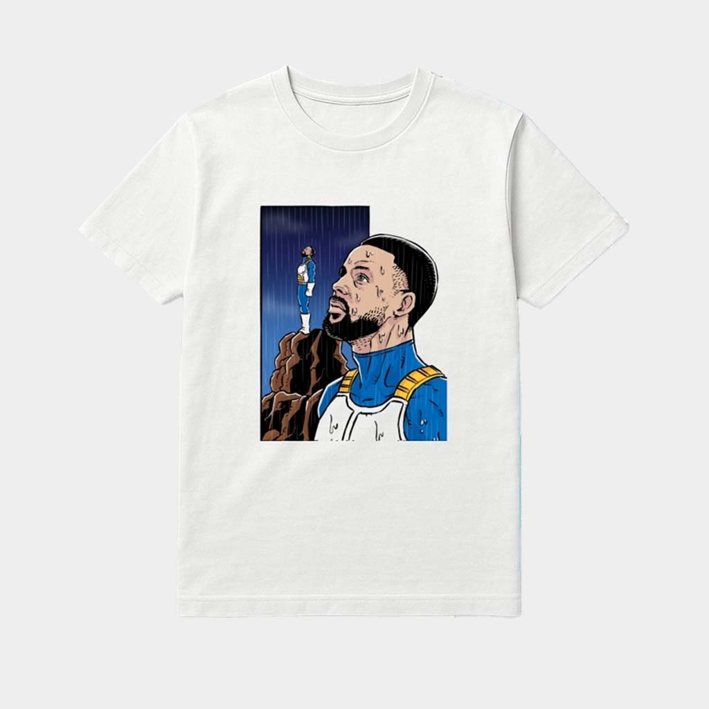 Dragon Ball Z Stephen Curry Vegeta Rainy Day Crossover Shirt Birthday Present For Him