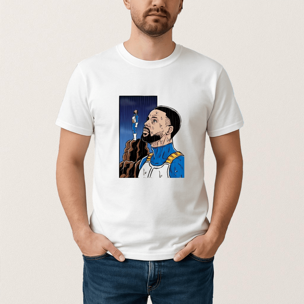 Dragon Ball Z Stephen Curry Vegeta Rainy Day T-Shirt Dragon Ball Z Anime Shirt Gift For Fans