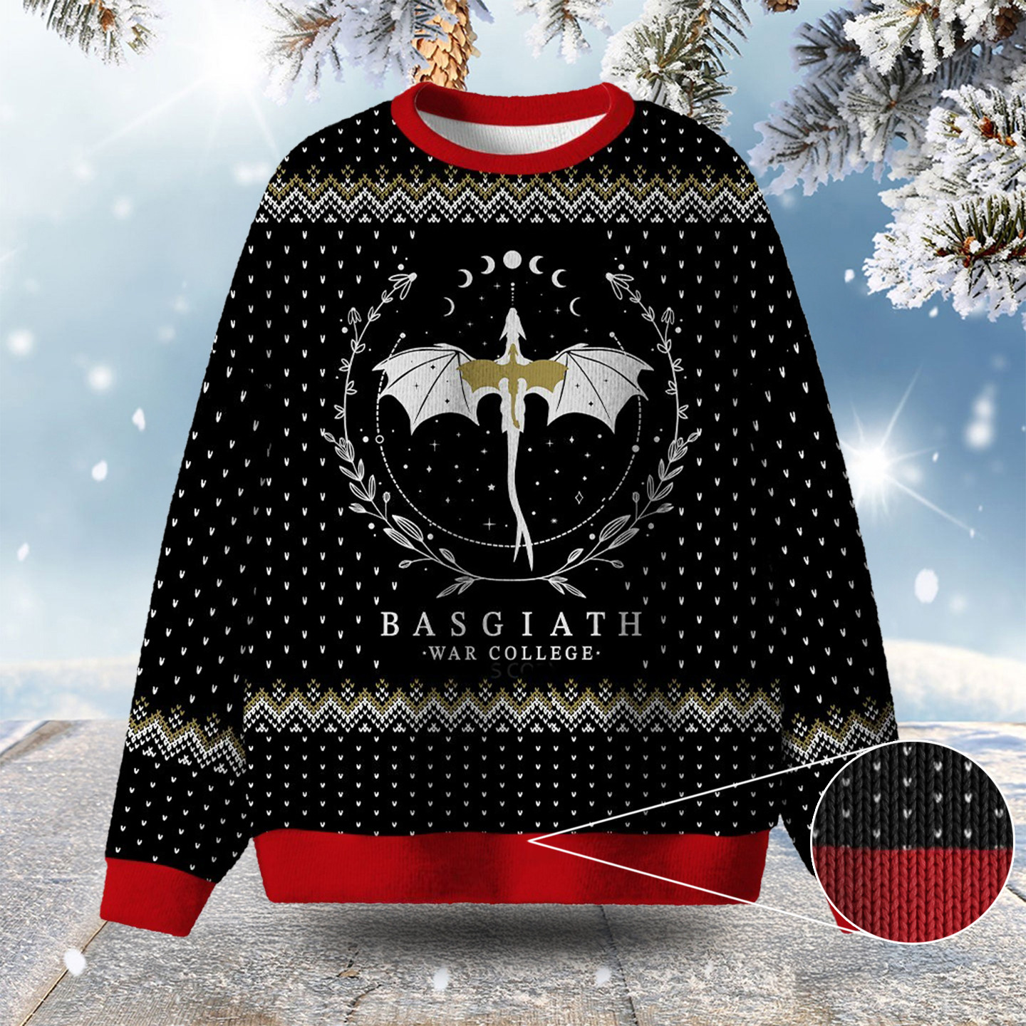 Dragon Basgiath War College Ugly Christmas Sweater Christmas Gifts For Mother