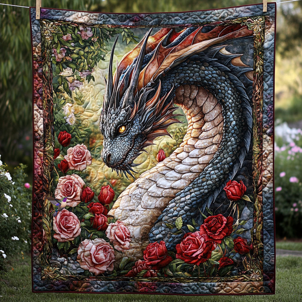 Dragon Black Quilt Blanket Best Throw Blanket Dragon Themed Gifts For Adults