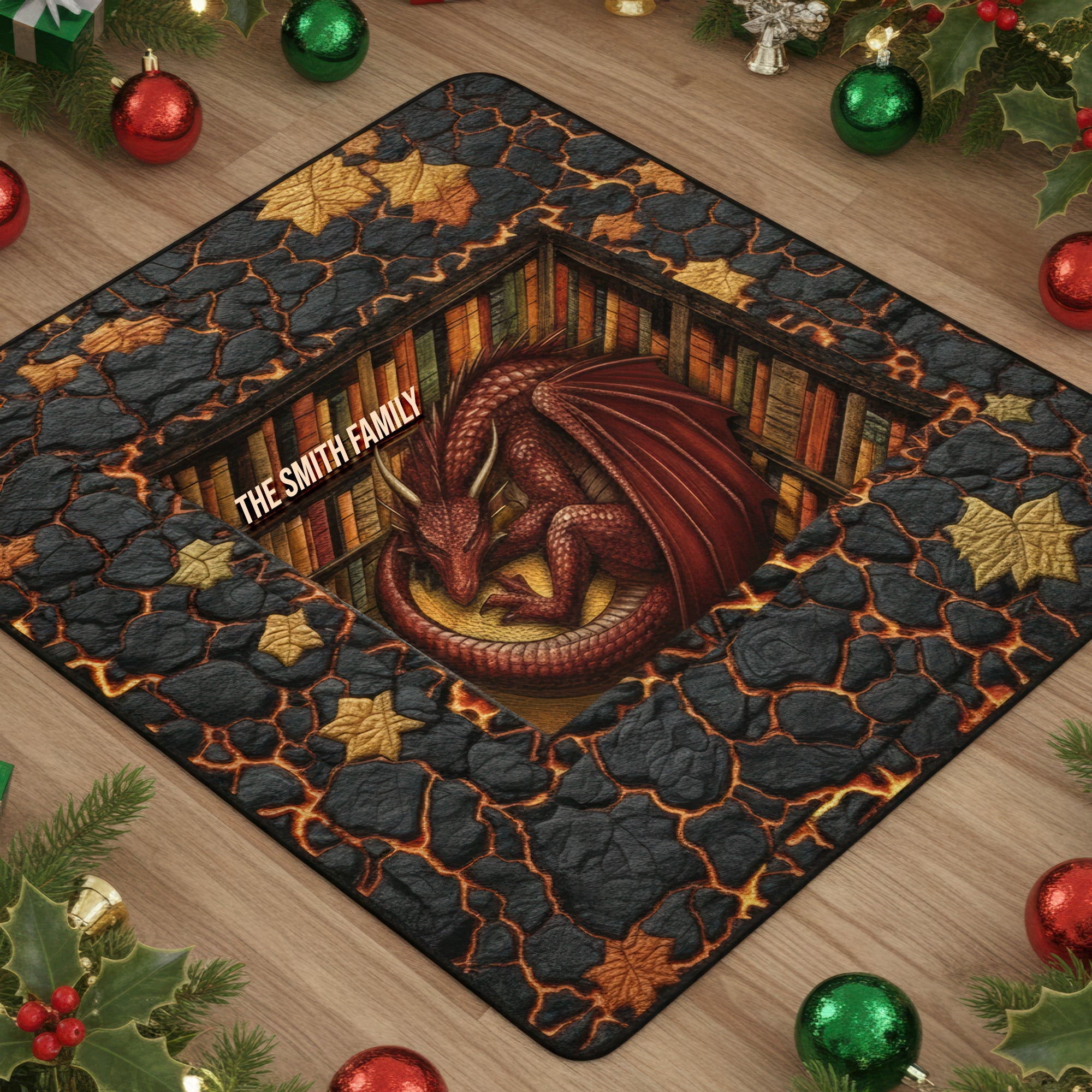 Dragon Book Custom Shape Doormat - Personalized Gifts For Book Lovers - Custom Portrait Funny Christmas Gift Dragon Book Custom Shape Doormat - Personalized Gifts For Book Lovers - Custom Portrait Funny Christmas Gift