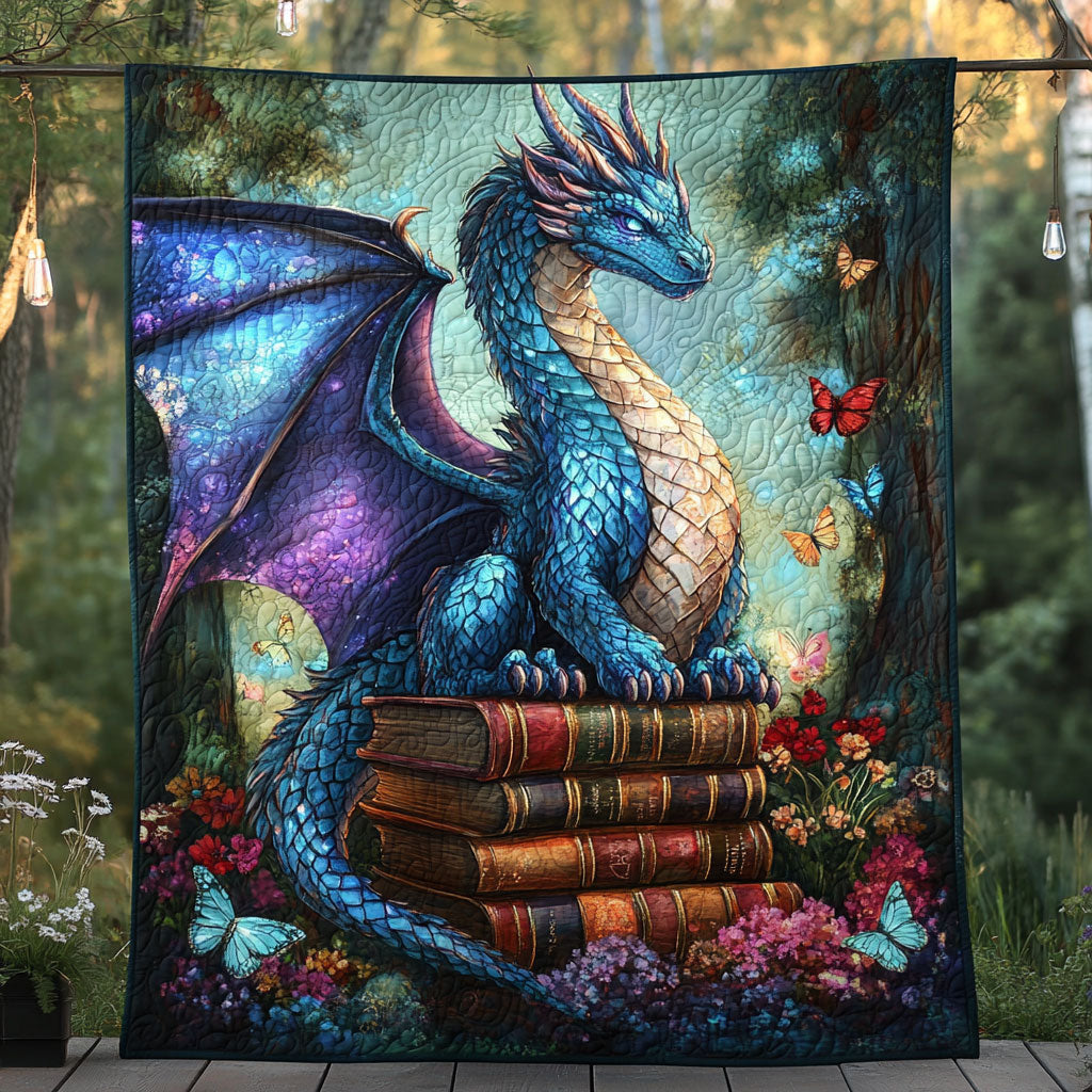 Dragon Butterfly Quilt Blanket Throw Blankets For Couch Christmas Dragon Gifts For Brothers