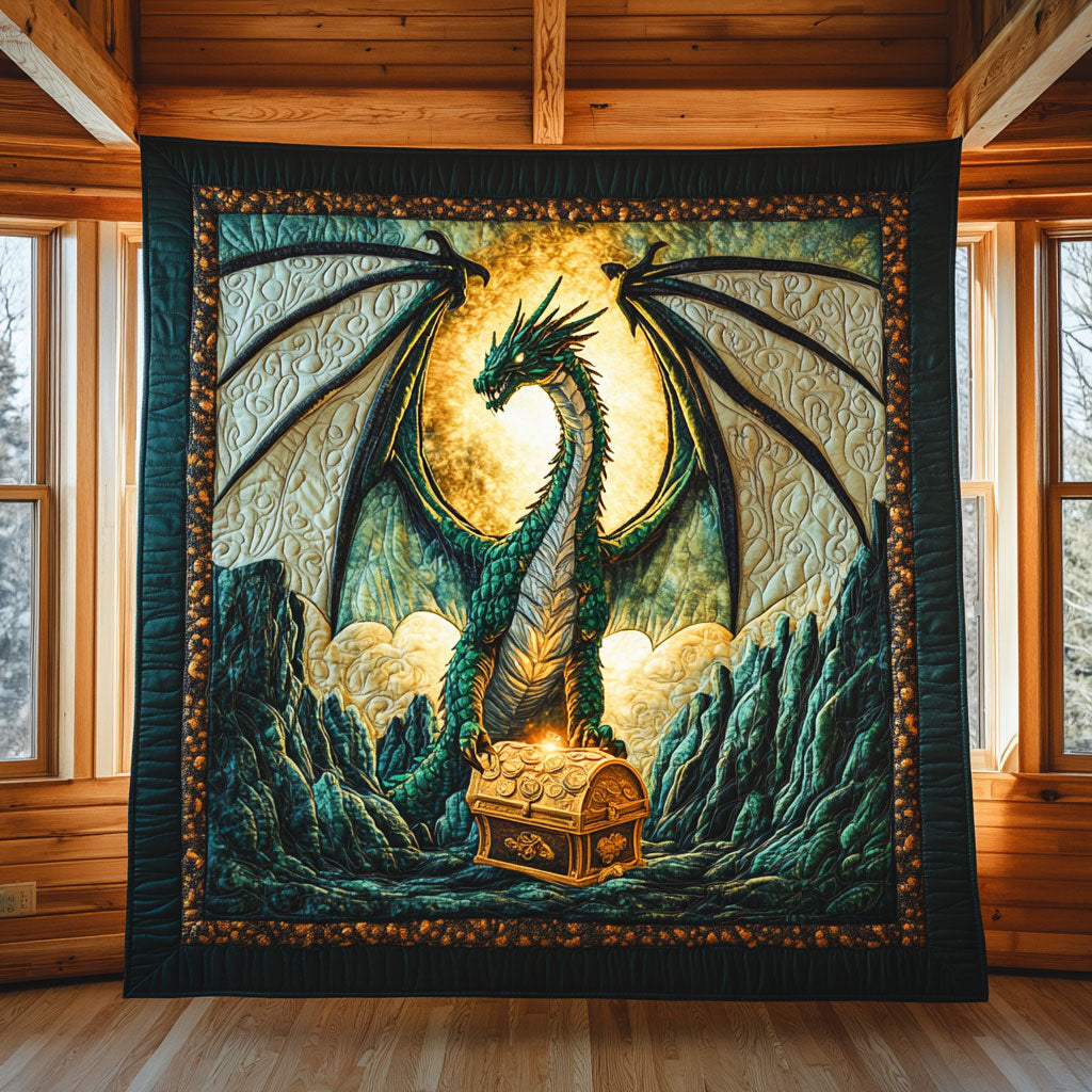 Dragon Emerald Flame Quilt Blanket Dragonfly Throws for Couch Gift For Someone Who Loves Dragonflies