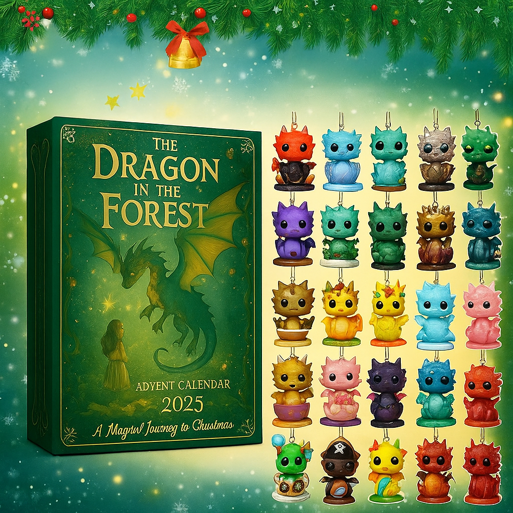 Dragon In The Forest Ornament Advent Calendar 2025 Christmas Countdown Dragon Lovers Gift
