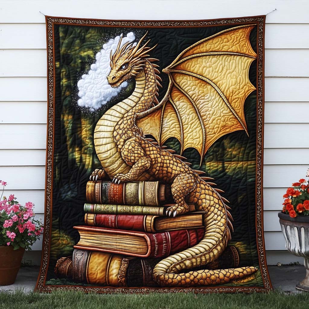 Dragon Oath Quilted Blanket Bed Christmas Decor Hummingbird Gifts For Sisters
