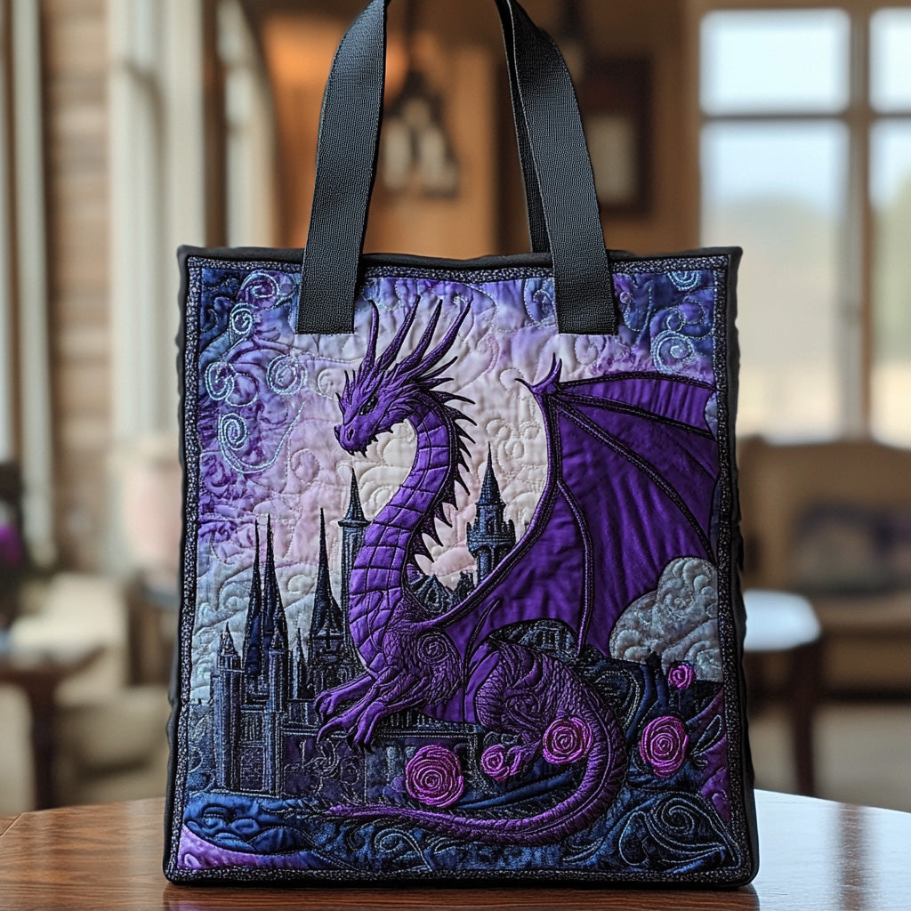 Dragon Path Quilted Tote Bag Dragonfly Mother's Day Gifts