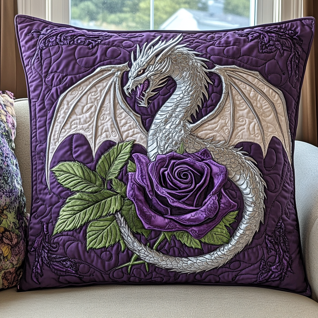 Dragon Quest Quilted Pillow Case Decorative Pillow Cases Dragon Themed Gifts