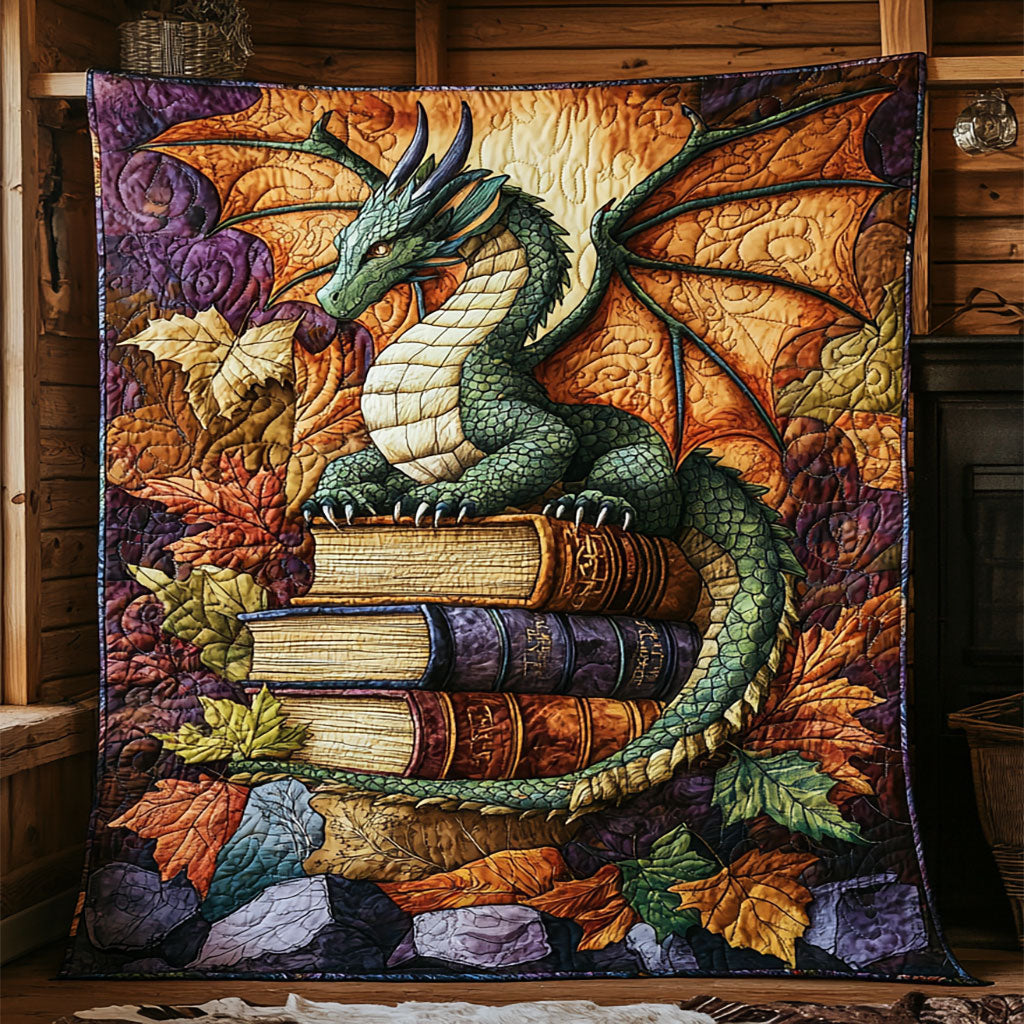 Dragon Quilt Blanket Queen Size Blanket Best Gift For Dragon Lovers