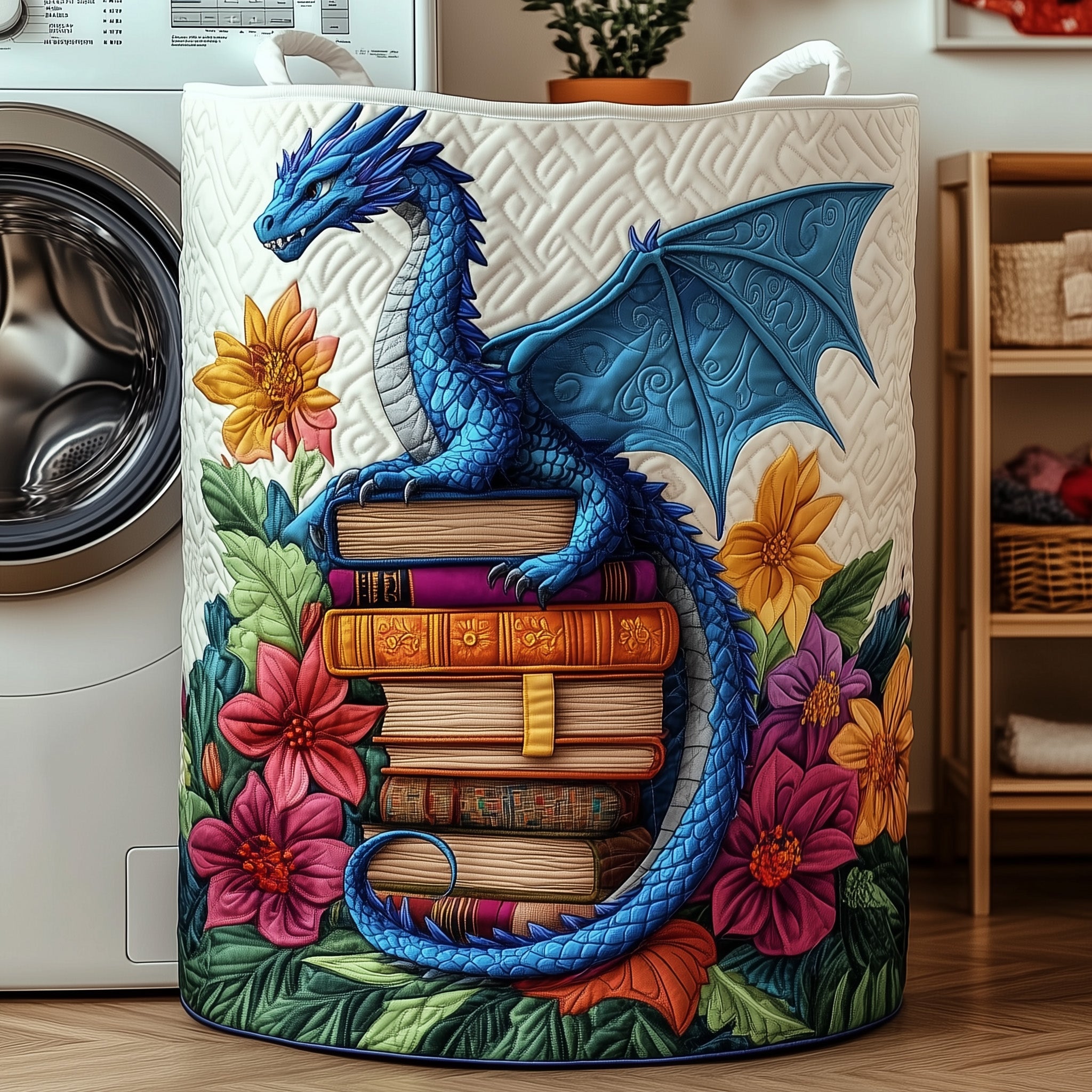 Dragon Quilted Laundry Basket Must-Have Home Essential