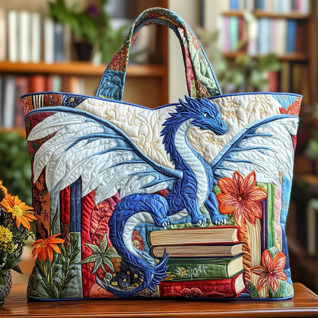 Dragon Quilted Tote Bag Women's Gifts For Dragon Lovers Dragon Quilted Tote Bag Women's Gifts For Dragon Lovers