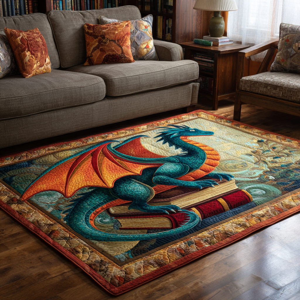 Dragon Realm Area Rug Christmas House Decor Items Stuff For DragonLovers