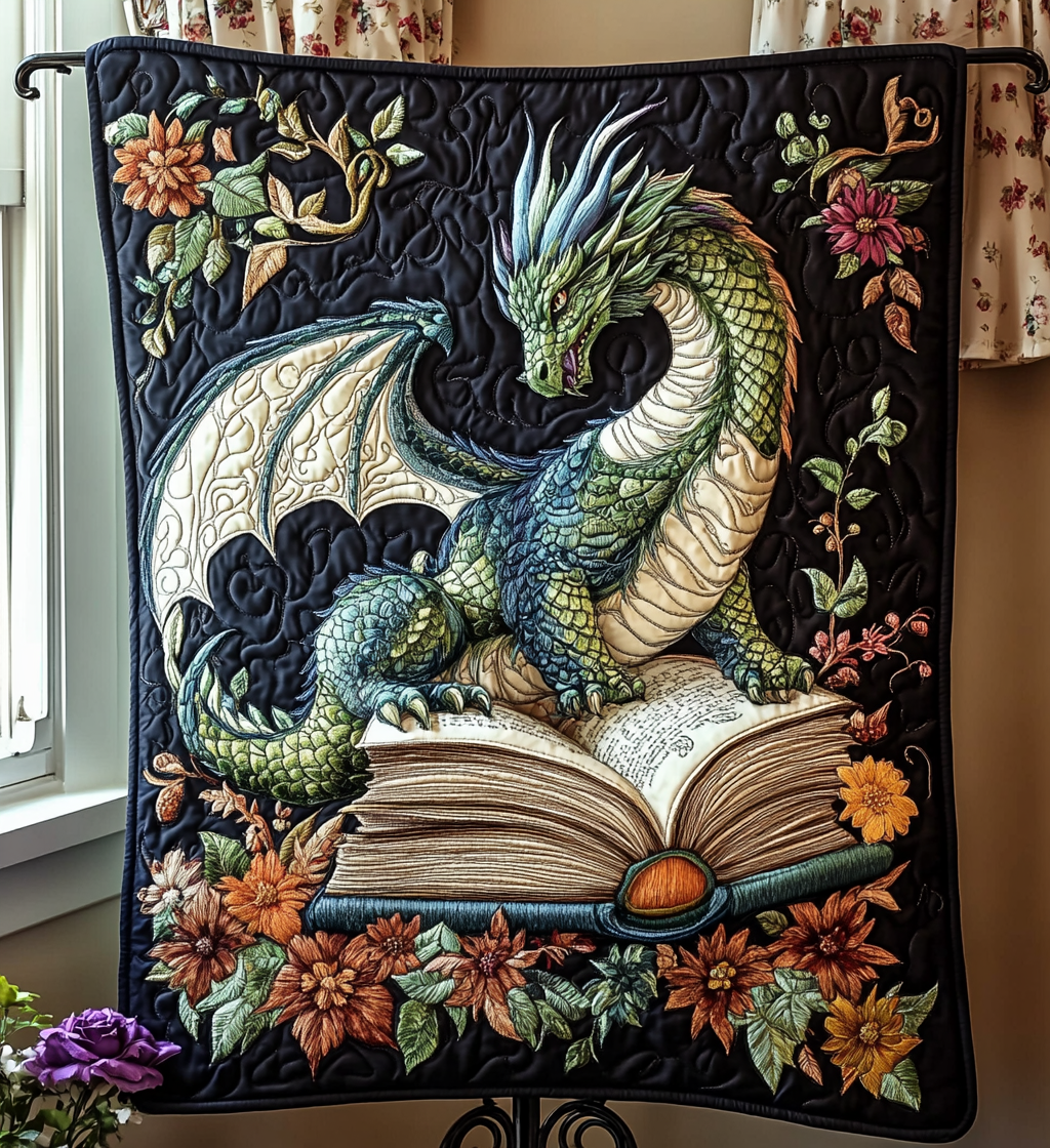 Dragon Realm Quilted Blanket Presents For Dragon Lovers