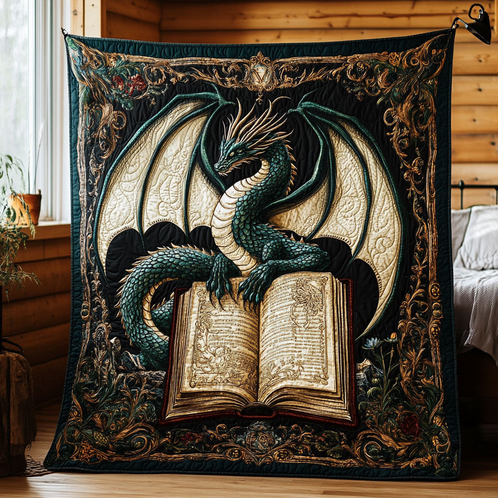 Dragon Sacred Book Quilt Warm and Stylish Quilt Blanket for Winter Nights