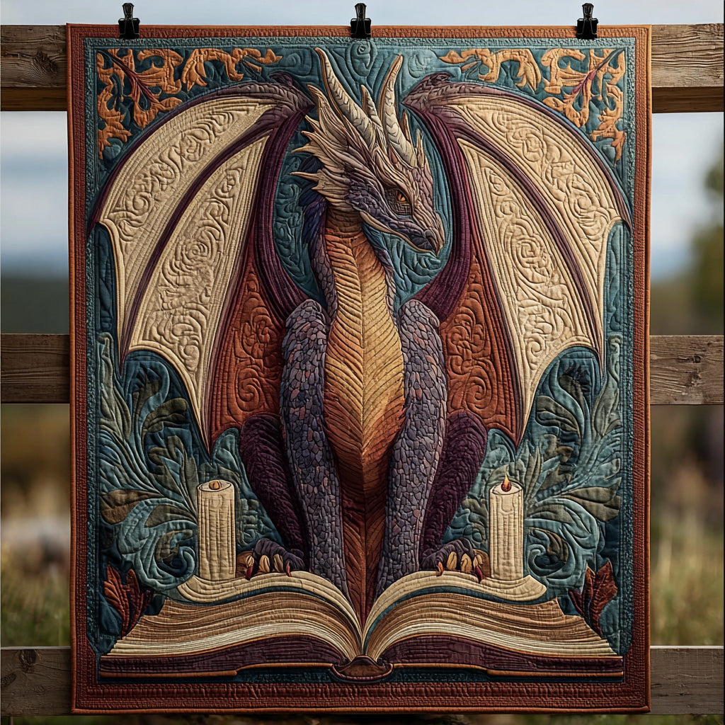 Dragon Song Quilted Blanket Best Couch Throw Blanket Dragon Gifts For Men