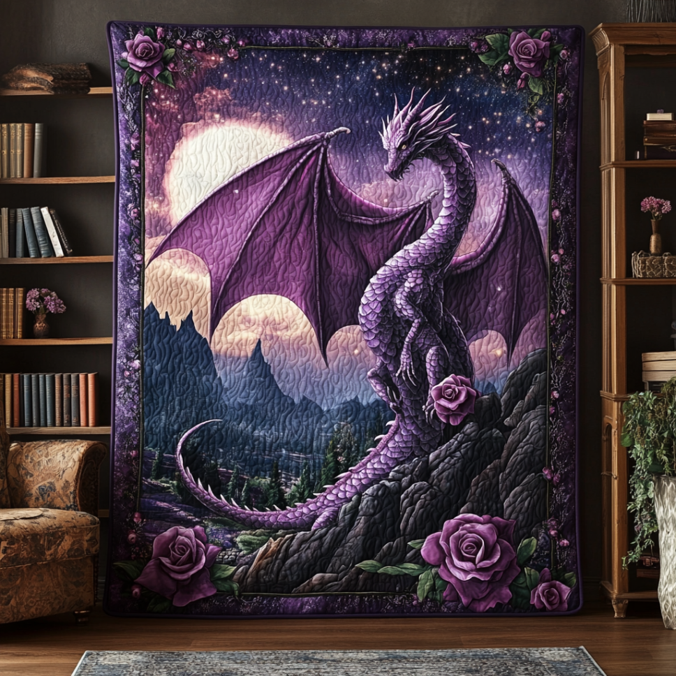 Dragon Soul Quilted Blanket Christmas Bedroom Decor Unique Dragon Gifts