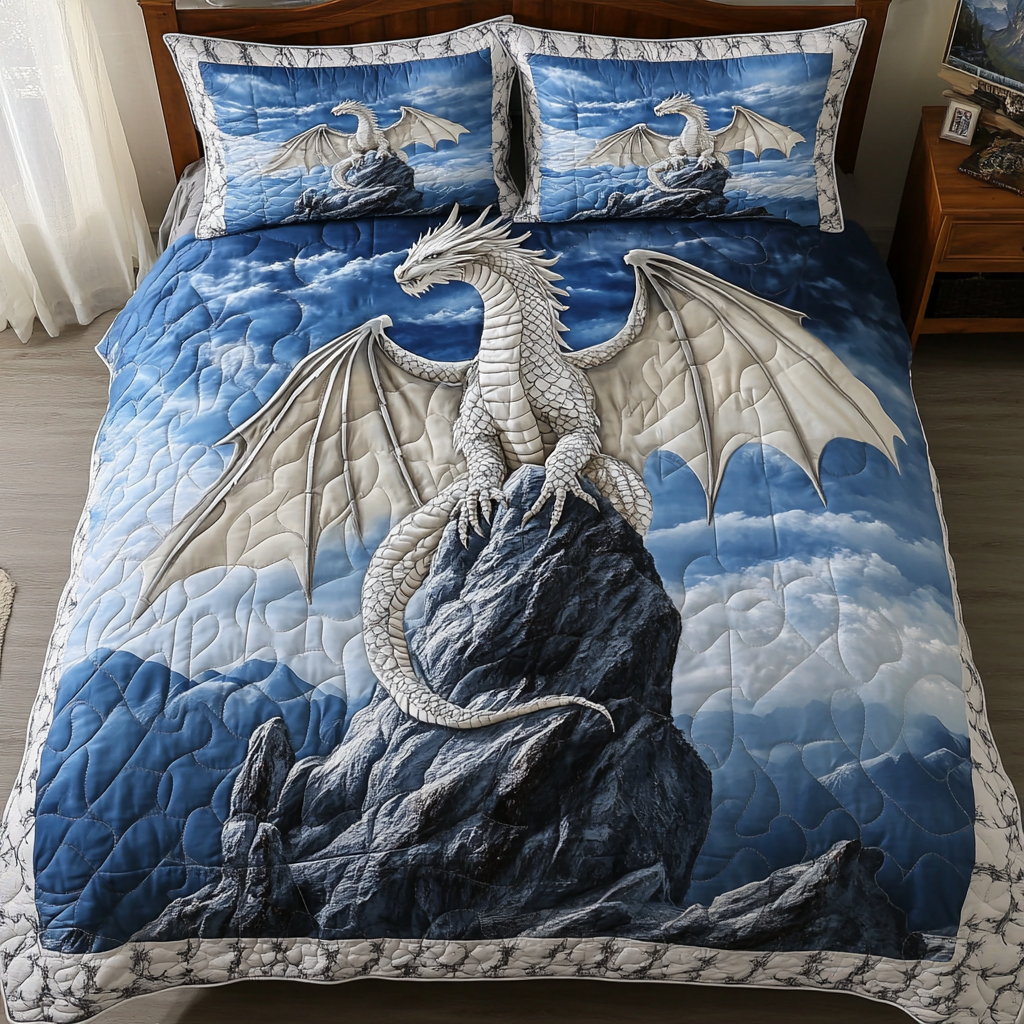 Dragon Spirit Quilted Bedding Set Bedroom Decorations Best Dragon Christmas Gifts