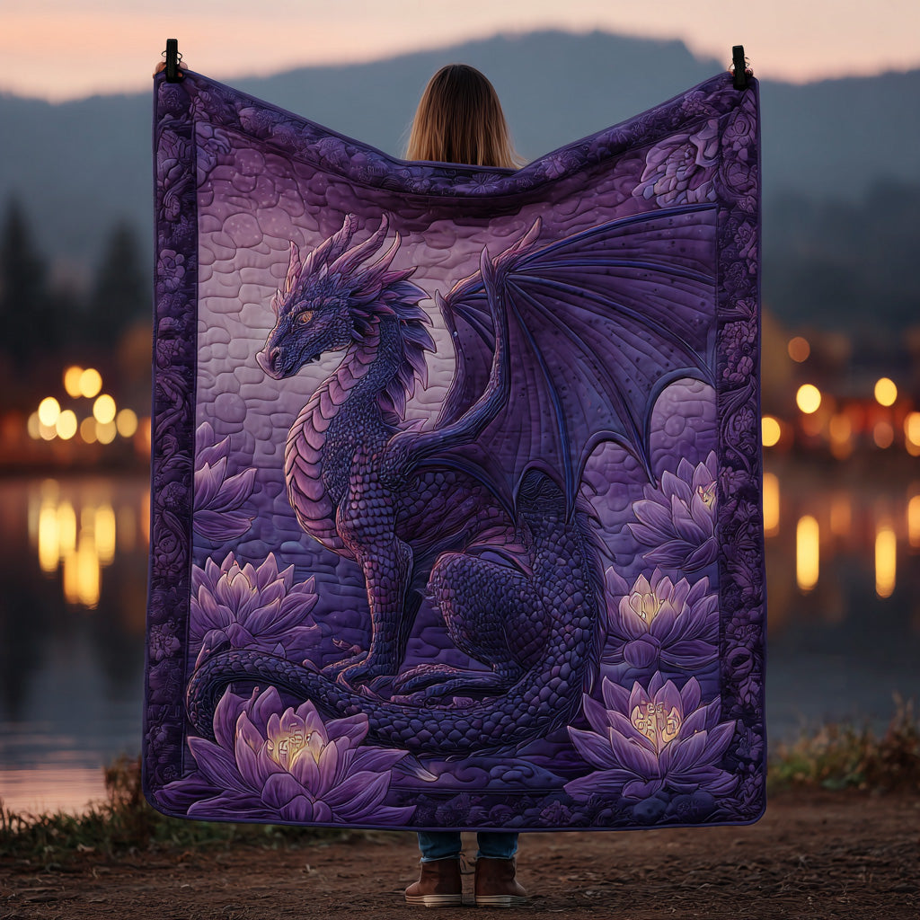 Dragon Storm Quilted Blanket Sofa Couch Throw Blanket Unique Dragon Gifts
