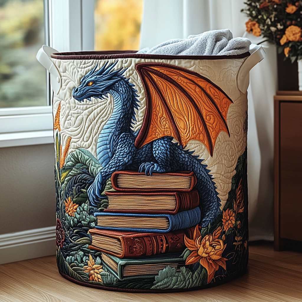 Dragon Valley Quilted Laundry Basket Perfect Gift For Your House