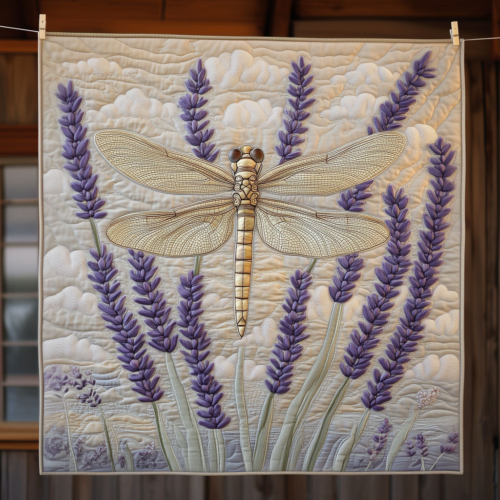 Dragonfly And Lavender Quilt Blanket Dragonfly Blanket Throws Dragonfly Lover Gifts For Women