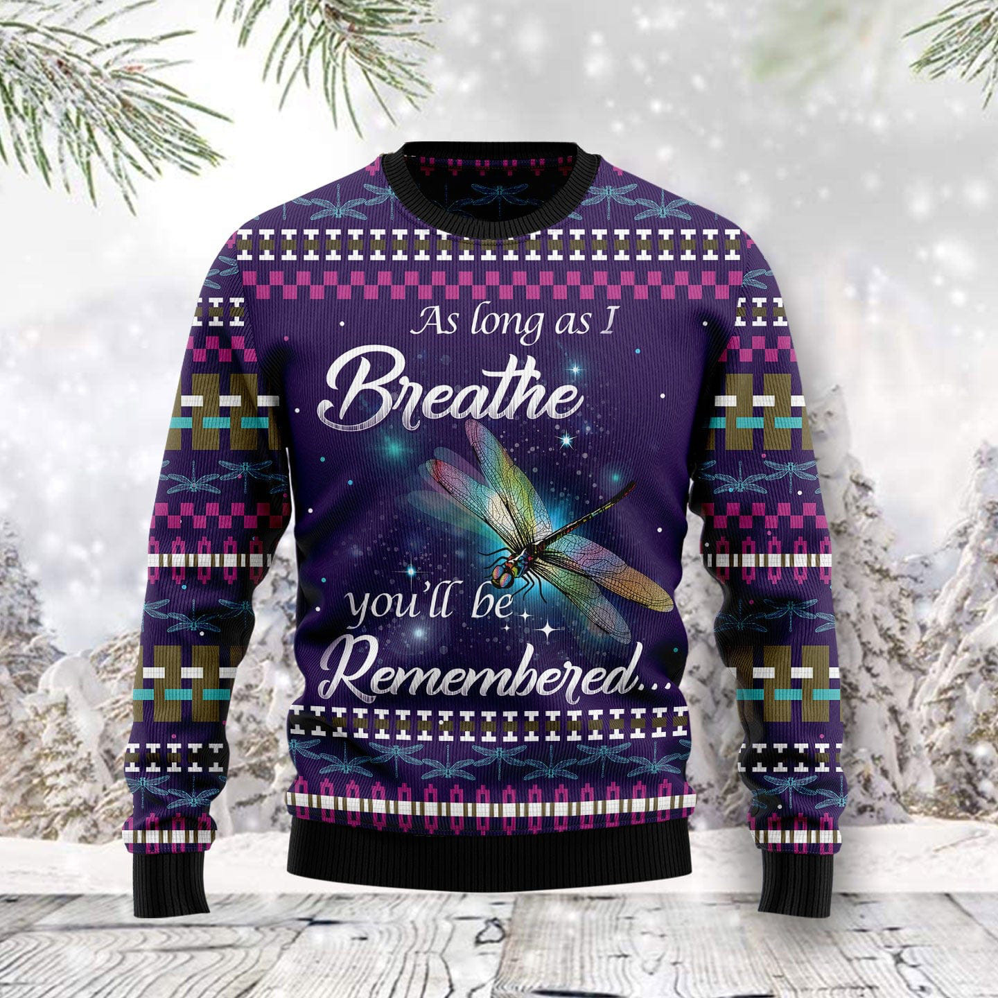 Dragonfly Angel Funny Ugly Xmas Sweaters Cool Xmas Apparel Dragonfly Christmas Gifts