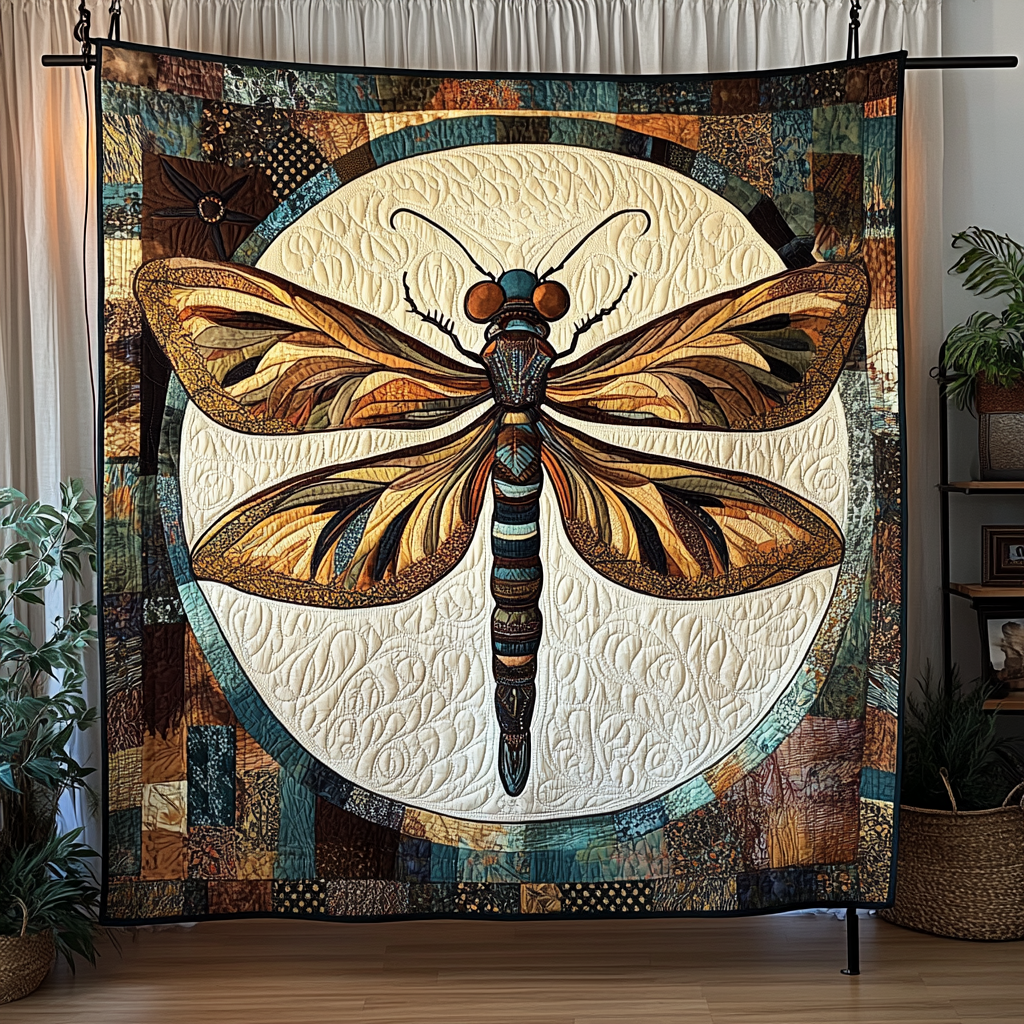 Dragonfly Breeze Quilted Blanket Nice Throw Blanket Gifts With Owls On Them