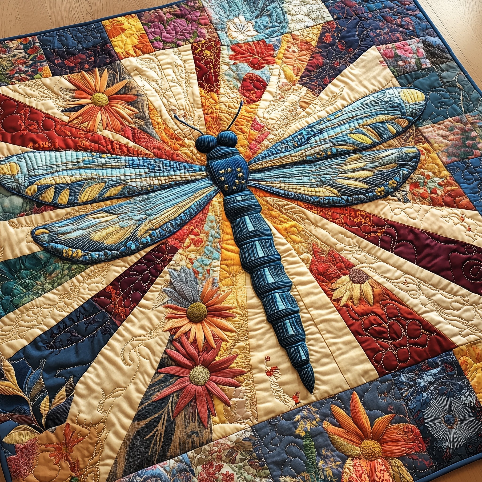 Dragonfly Charm Quilted Blanket Sofa Throw BlanketDragonfly Gift Items