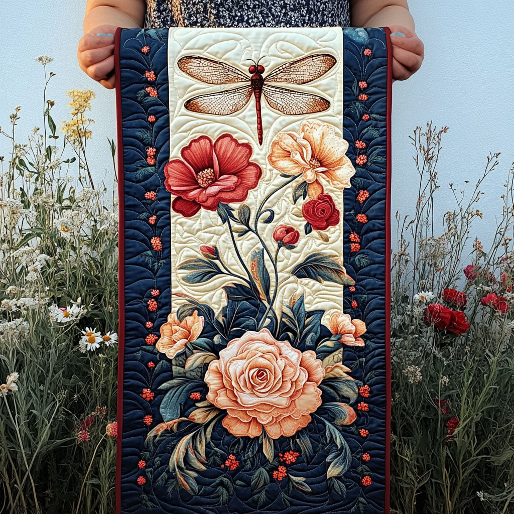 Dragonfly Delight Quilted Table Runner Dining Table Decor Ideas Dragonfly Gift Items