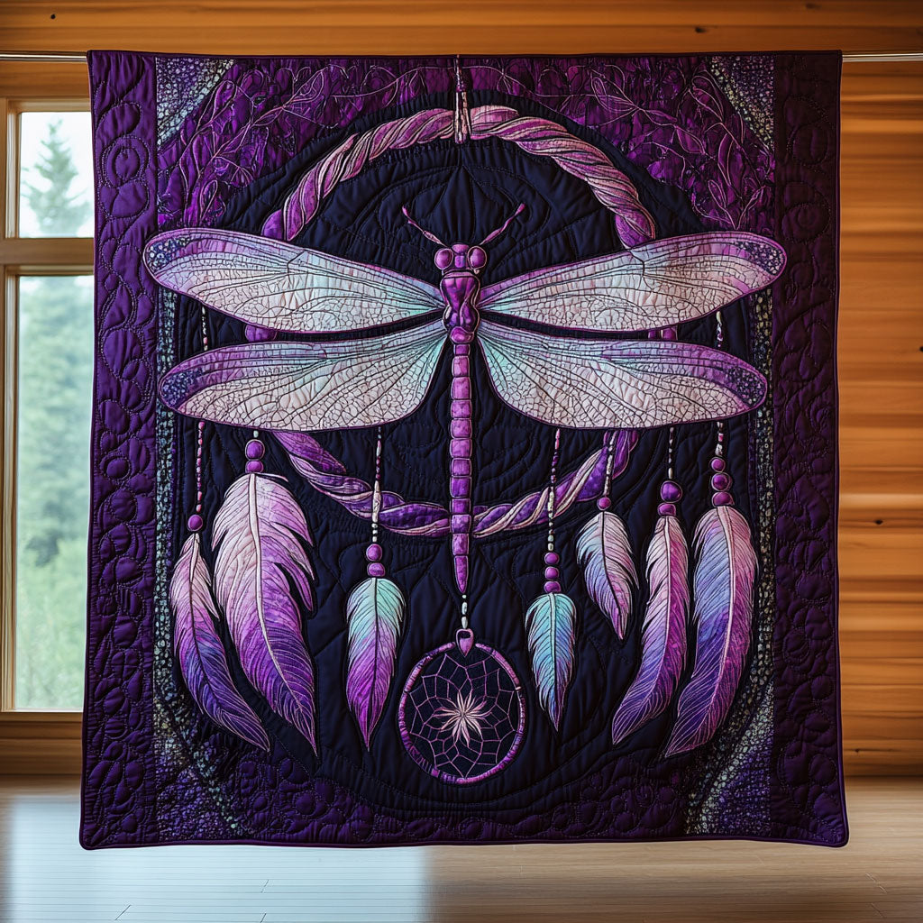 Dragonfly Dream Quilt Lovely Quilt Blanket Gift for Holiday Celebrations