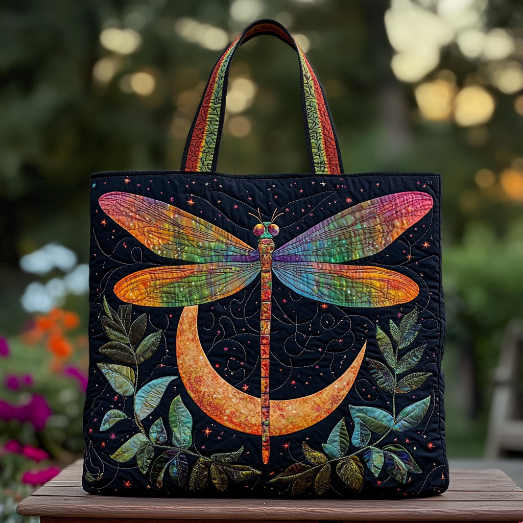 Dragonfly Dream Quilted Tote Bag Dragonfly Christmas Gifts