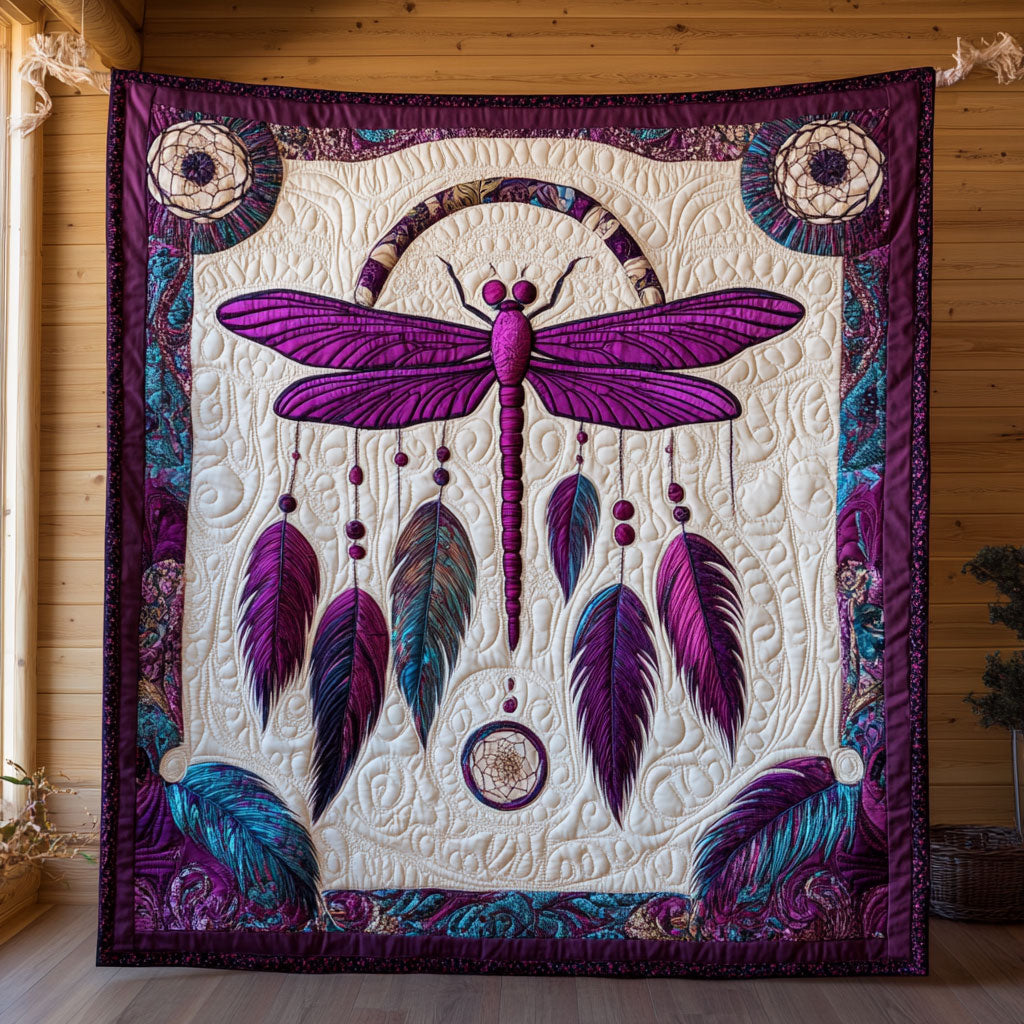 Dragonfly Dreamcatcher Quilt Blanket Dragonfly Throws Blanket Dragonfly Gifts For Mom