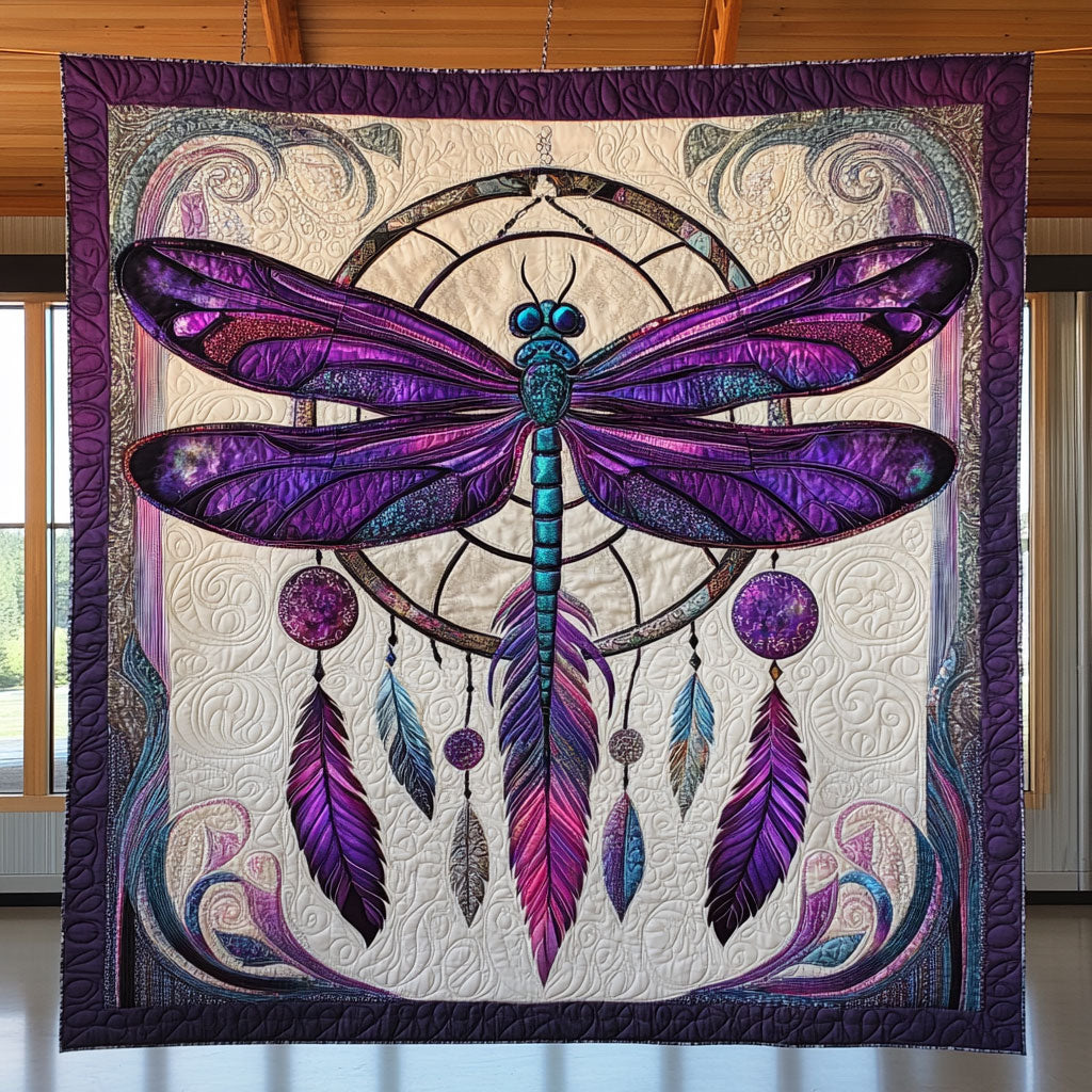Dragonfly Dreamcatcher Spirit Quilt Blanket Dragonfly Throws Blanket Dragonfly Gifts For Mom