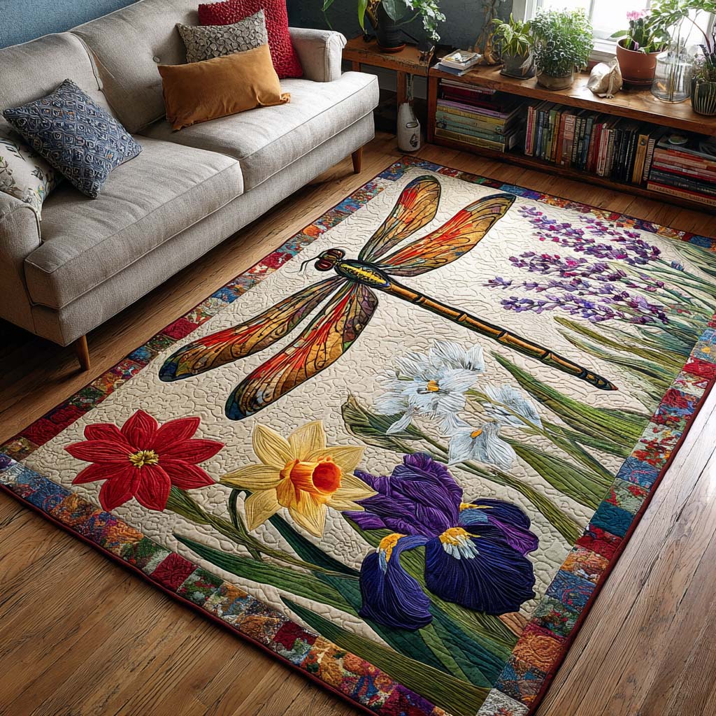 Dragonfly Garden Area Rug Unique Front Door Decor Sunflower Presents