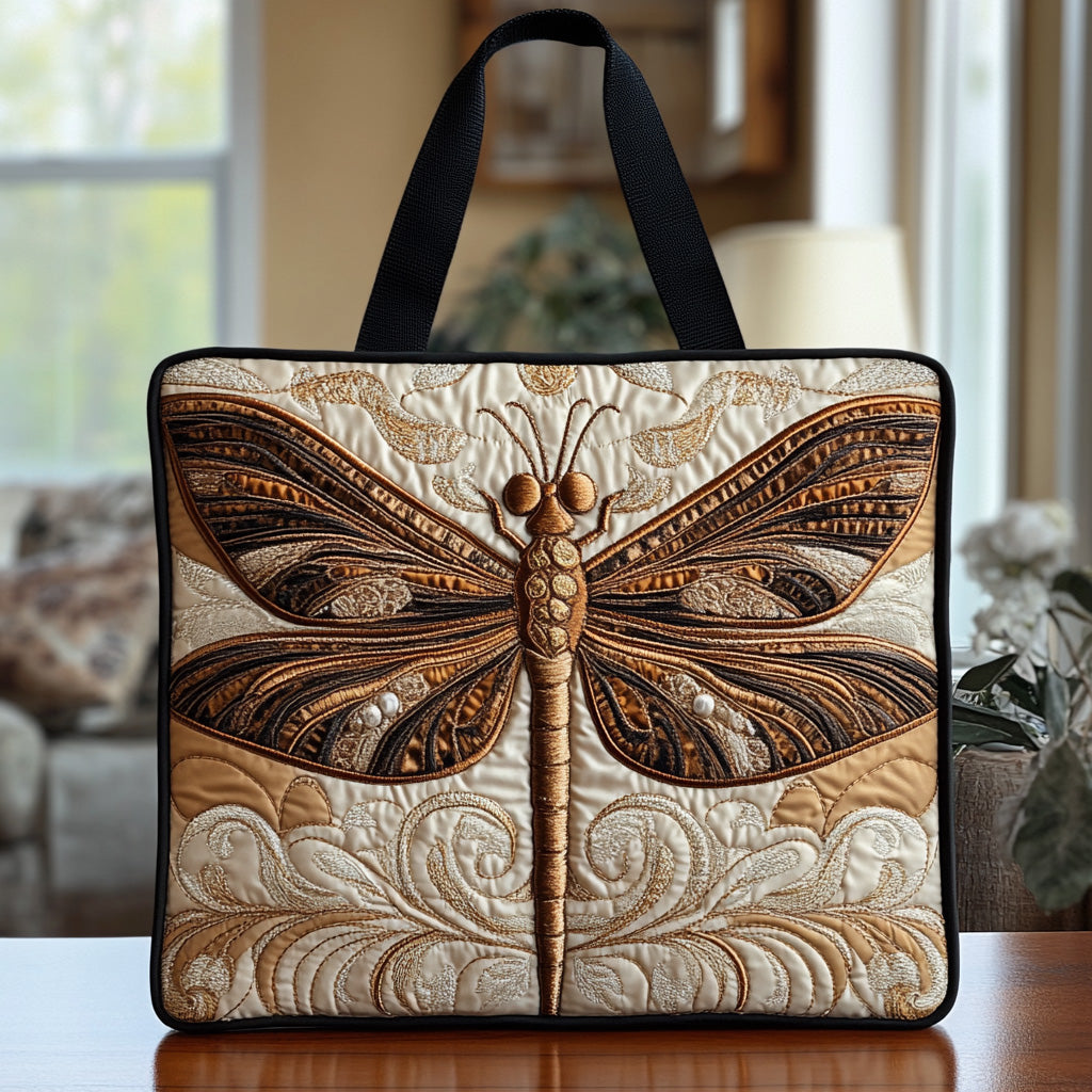 Dragonfly Meadow Quilted Tote Bag Best Dragonfly Gifts For Mom