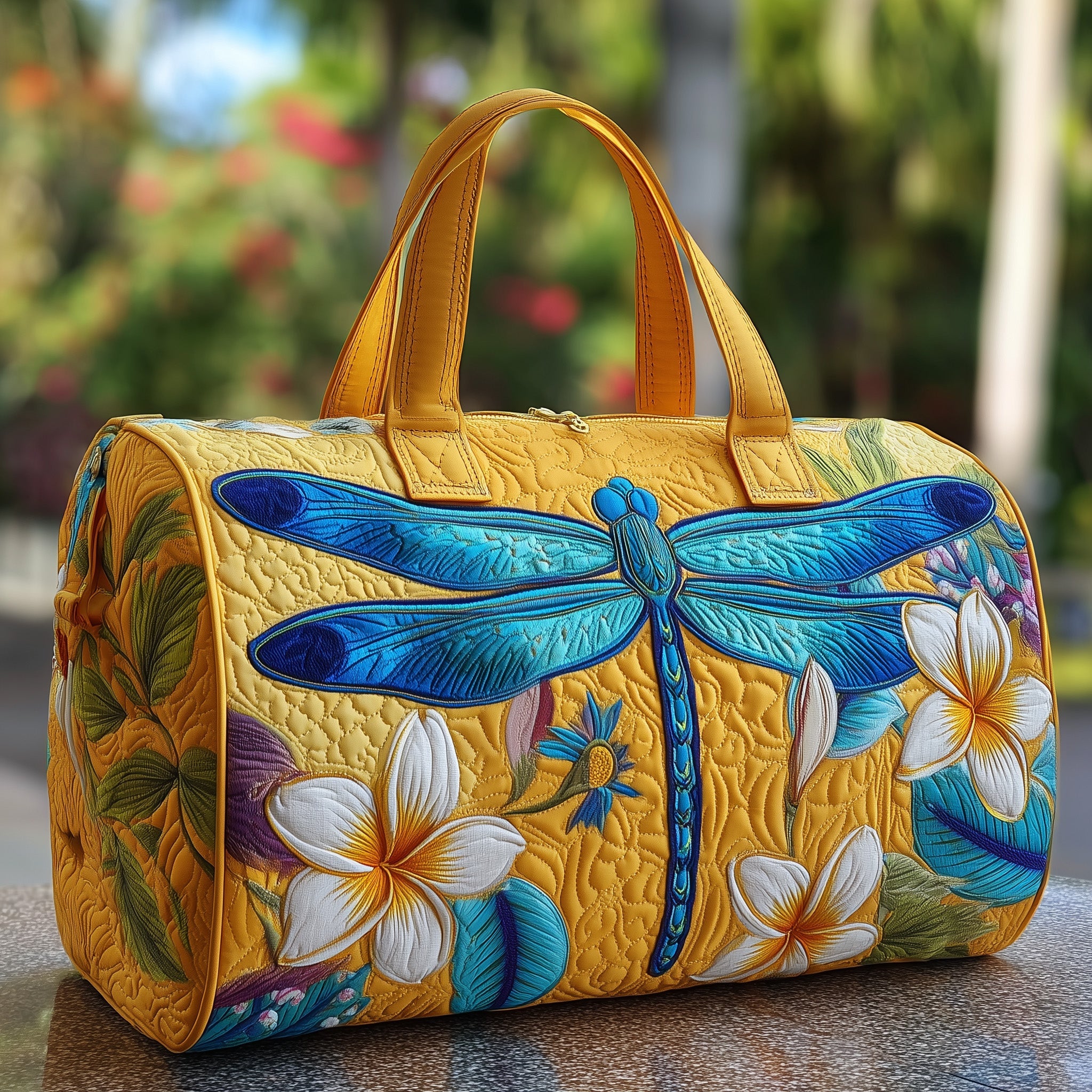 Dragonfly Quilted Duffle Bag Thanksgiving Gift Idea